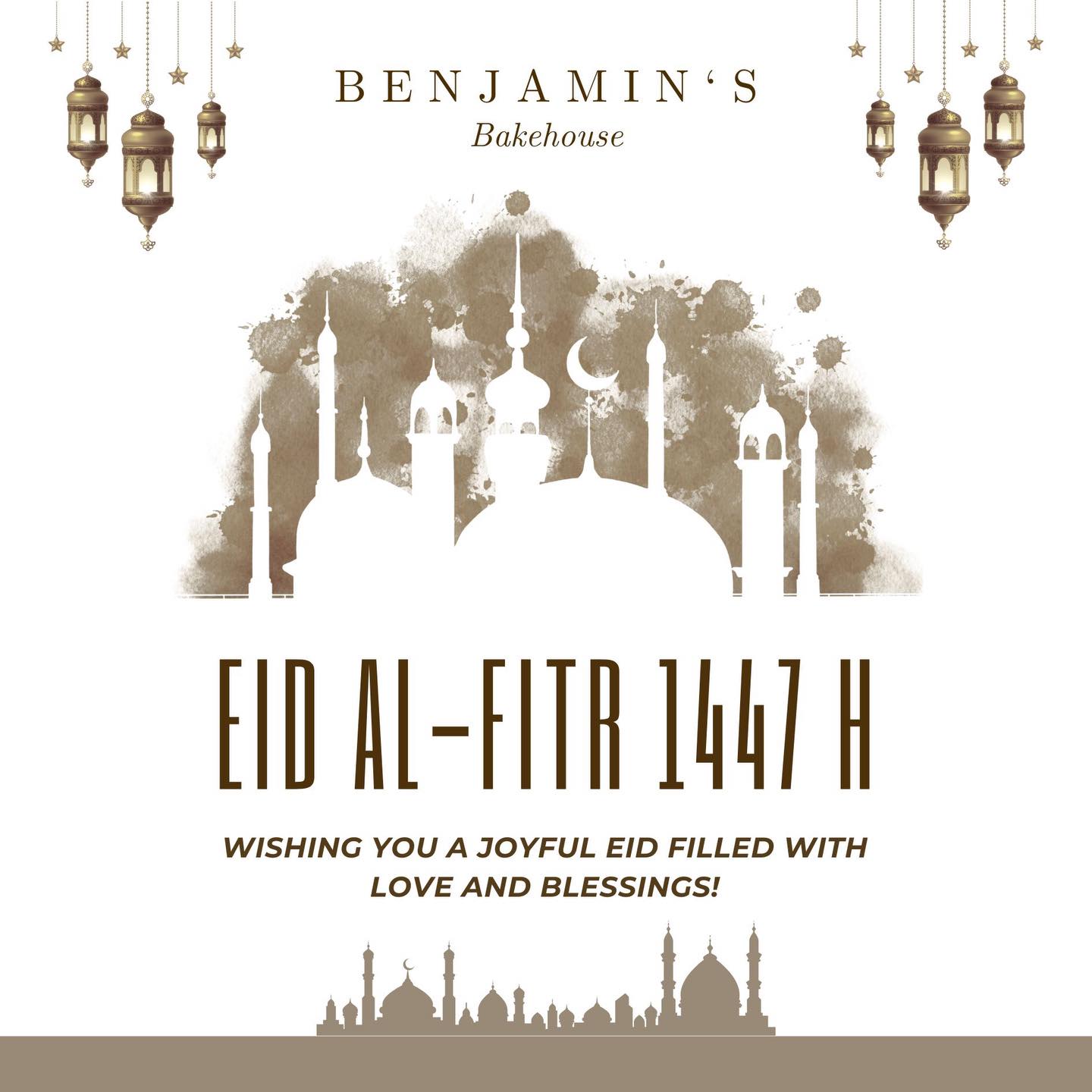 From Benjamin’s Bakehouse to you… 🌙
Eid Mubarak to all who celebrate!
May this Eid be filled with love, laughter, and plenty of sweet moments ✨
#BenjaminsBakehouse