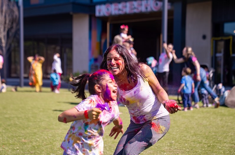 Just reliving some moments from Holi at the Horseshoe earlier this month. Thank you to @preetiwaas and @cheenirtp for organizing an engaging, colorful, and FUN mela and market to celebrate the Festival of Colors! Can’t wait til next year 🎊