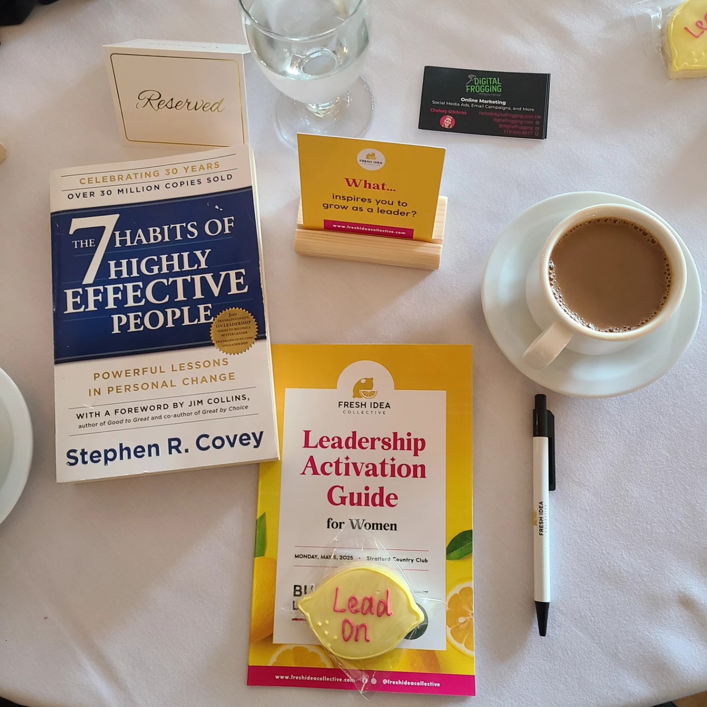 It was a great day of women at the @freshideacollective Business LeadHERship conference. So many great ideas, conversations, and connections 🩷