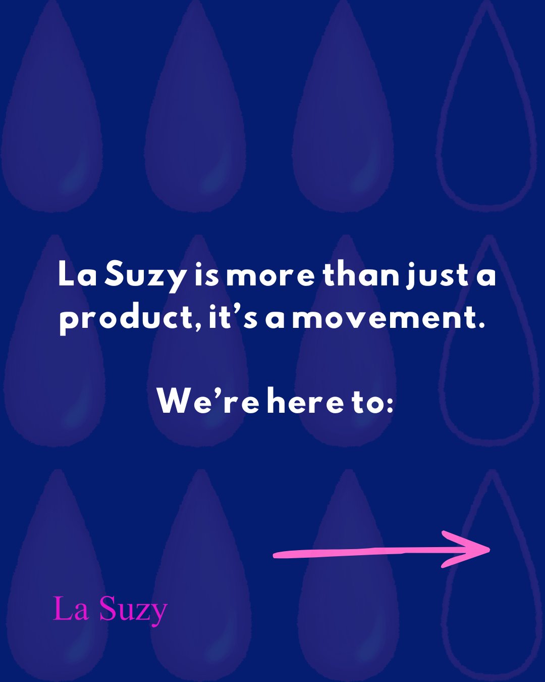 At La Suzy we're on a mission to:
🩸 Give you back your peace of mind
🩸 Make sustainable living easier
🩸 Normalize conversations about periods
#LaSuzy #PeriodProud #SustainablePeriods #BetterPeriods