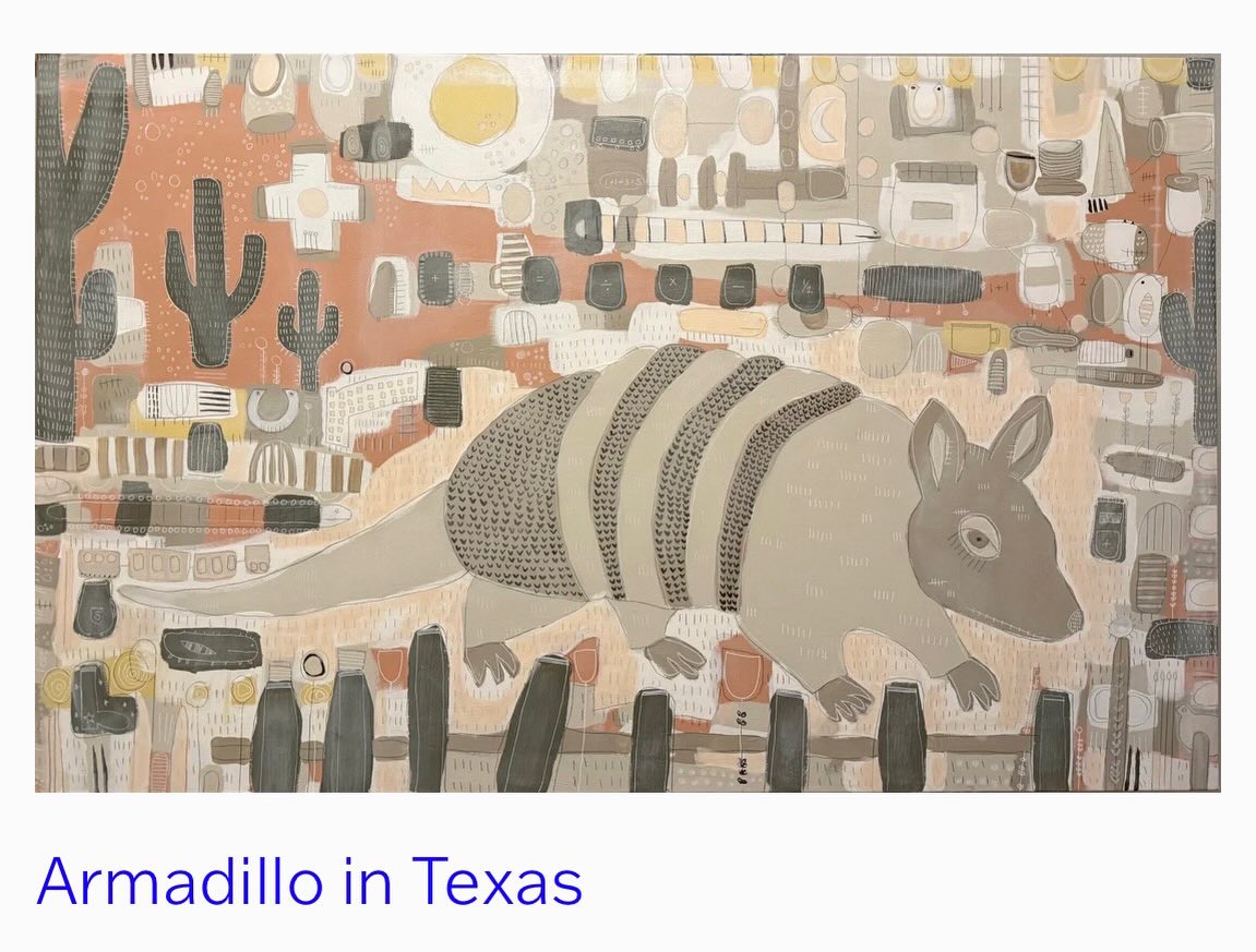 My solo show “Fragments of Memory” is up at @fortworksart for three more days counting today! If you’re interested in seeing any of these paintings up close before the show comes down—head to Fort Worth!
*Follow the link in the story to see what paintings are still for sale. 🤍
#art #artwork #artist #folkart #texasartists