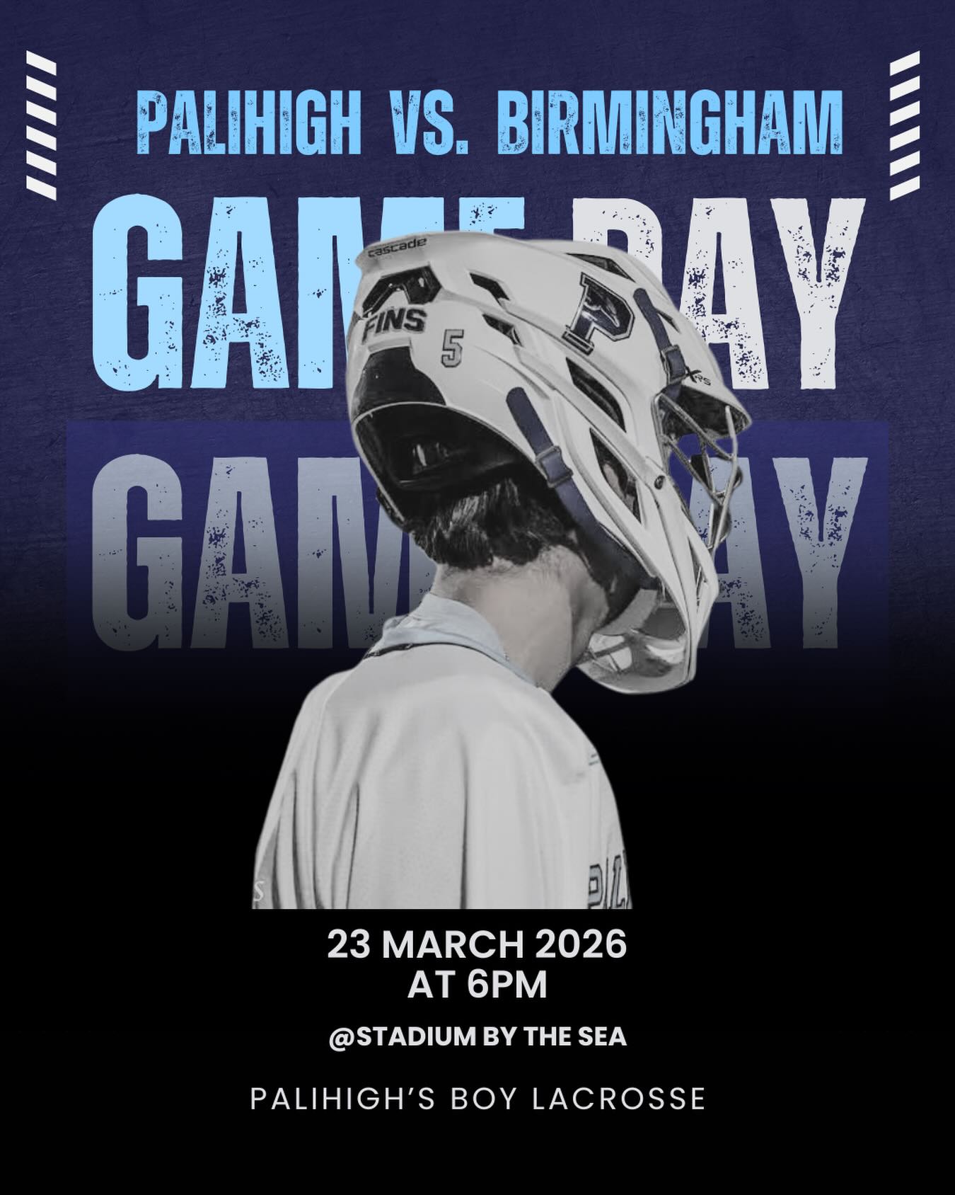 GAME DAY 🔵⚪️
📍Stadium by the Sea
🕕6:00 p.m.