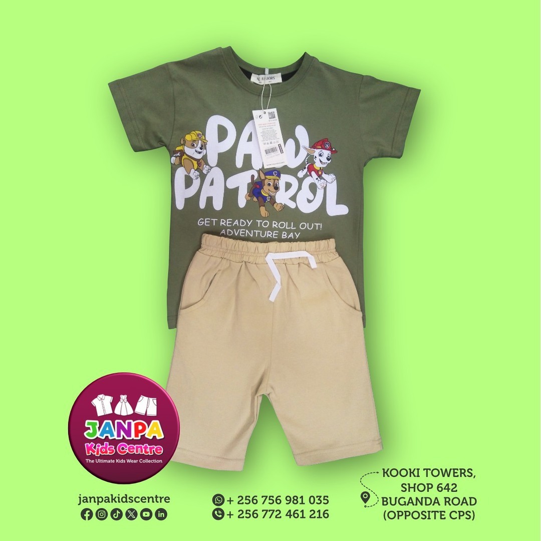 Keep it cool and casual with our Casual Boys' 2 Piece Set! Perfect for fun days out. Get yours now! Link in Bio. #janpakidscentre #kidsclothing #KidsStyle #FashionForBoys #Comfort