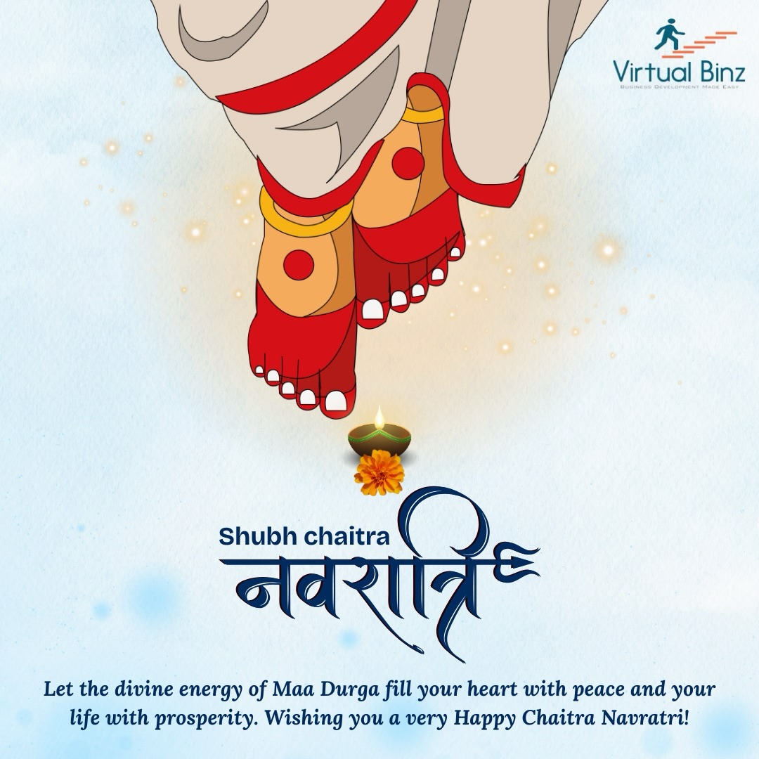 On this sacred occasion of Chaitra Navratri, may Maa Durga bless your life with endless strength, wisdom, and positivity.
#Navratri #Chaitranavratri #Jaimatadi #virtualbinz #lifeatvbz