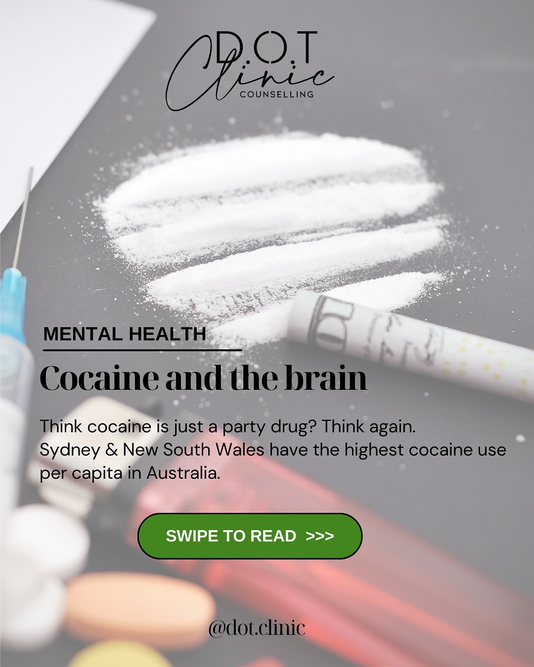Cocaine use can significantly impact mental health, increasing anxiety, paranoia, and risk of depression. Sydney has the highest per capita cocaine use in Australia, making it the country’s unofficial cocaine capital. And when you buy a “bag,” lab testing has shown some contain no coke at all,so who knows what else you’re putting into your body? The risks are huge.
⠀⠀⠀⠀⠀⠀⠀⠀⠀⠀⠀⠀⠀⠀⠀⠀⠀⠀⠀⠀⠀⠀⠀⠀⠀⠀⠀⠀⠀⠀⠀⠀⠀⠀⠀⠀⠀⠀⠀⠀⠀⠀⠀⠀⠀⠀⠀⠀⠀⠀⠀⠀⠀⠀⠀⠀⠀⠀
#Drugs #Cocaine #MentalHealth #Sydney #Counselling #SubstanceAbuse #Recovery #HarmReduction #Wellness #AddictionSupport