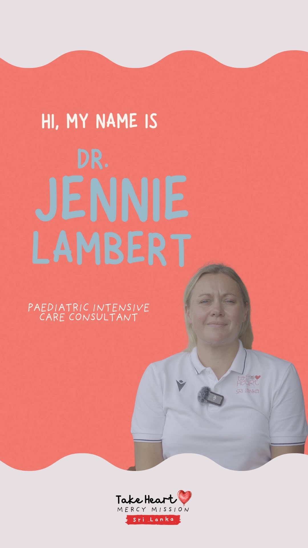 Meet The Team❤️
Say hello to Dr. Jennie Lambert, Paediatric Intensive Care Consultant and a vital part of our team caring for children after surgery in Sri Lanka.
#takeheartmercymission #meettheteam #savinglittlehearts #srilanka #medicalmission