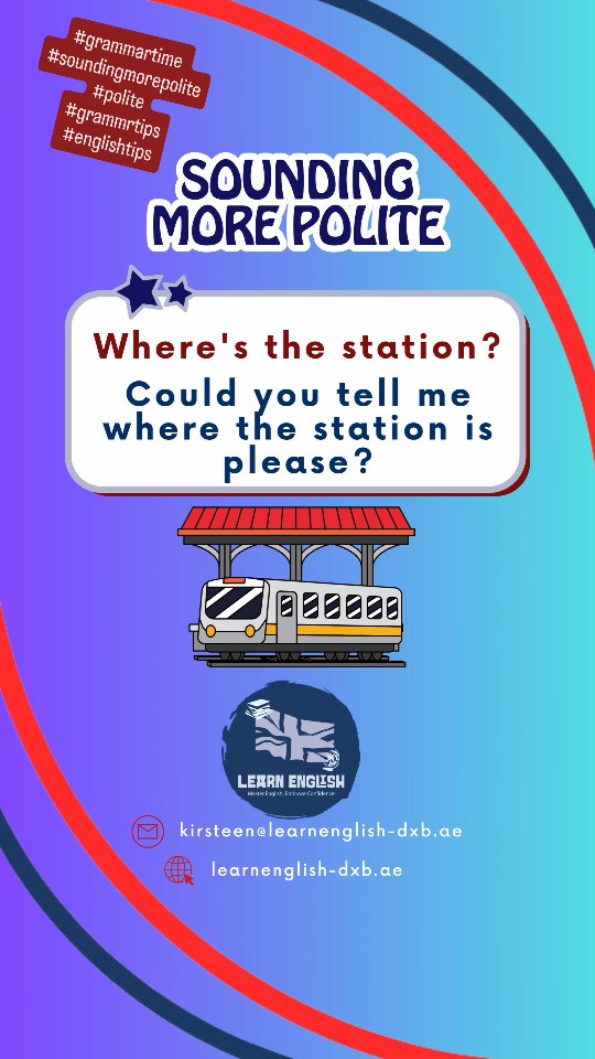 It's #grammartime let's sound #morepolite #learnenglishwithme #soundingpolite #grammarlesson