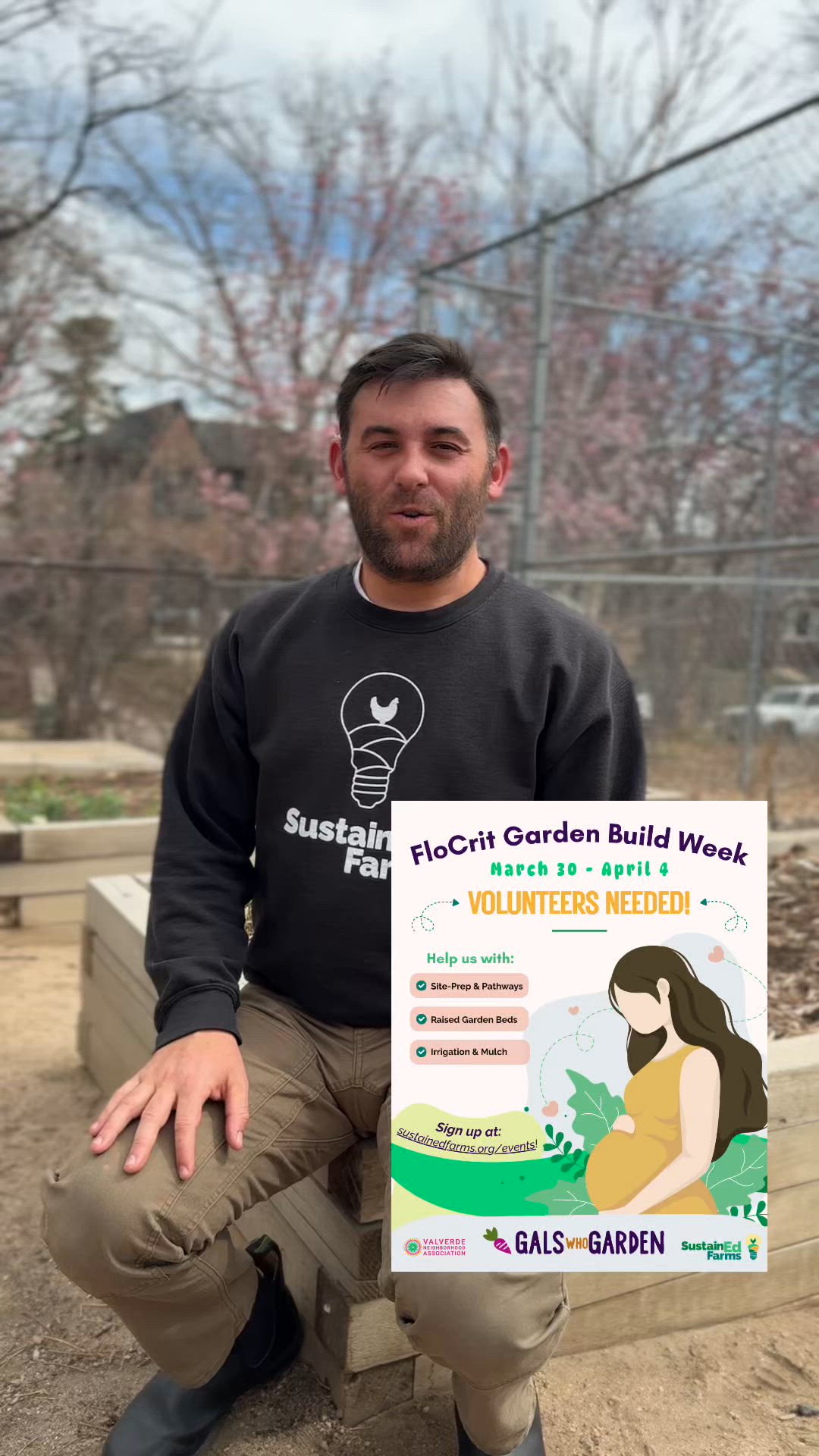 We’re building something special. 🌱
From March 30–April 4, SustainEd Farms is partnering with Florence Crittenton High School (@flocritcolorado ) & @earthlovegardens to create a new garden space for pregnant teens and teen mothers.
This garden will be more than a place to grow food—it will be a space for healing, learning, and connection.
We need volunteers to help bring it to life.
🛠 Site prep
🌿 Raised beds
💧 Irrigation
🚶 Pathways
No experience needed, just show up ready to make a difference!
👉 Sign up today at sustainedfarms.org/events
#colorado #denver #volunteer #education #garden #spring #SustainEdFarms #denvervolunteers #denvernonprofit