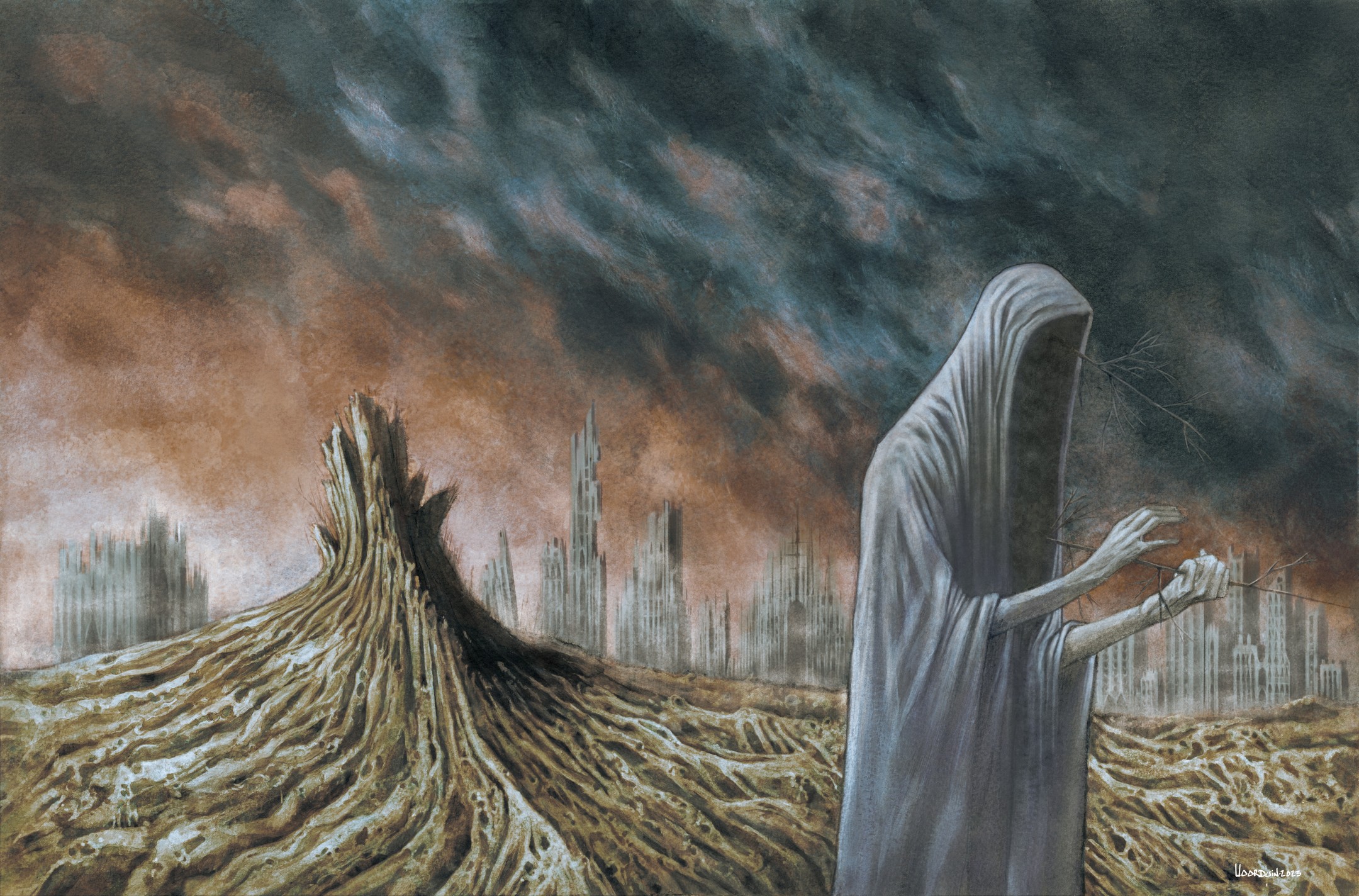 El 15 de marzo sale "On Grief and Dying" alegre debut de @callovthevoid, para el que tuve el placer de hacer la portada, inspirándome en los paisajes inolvidables de Chachalacas en semana santa.
Pele la oreja en unos meses, que está re bueno.
