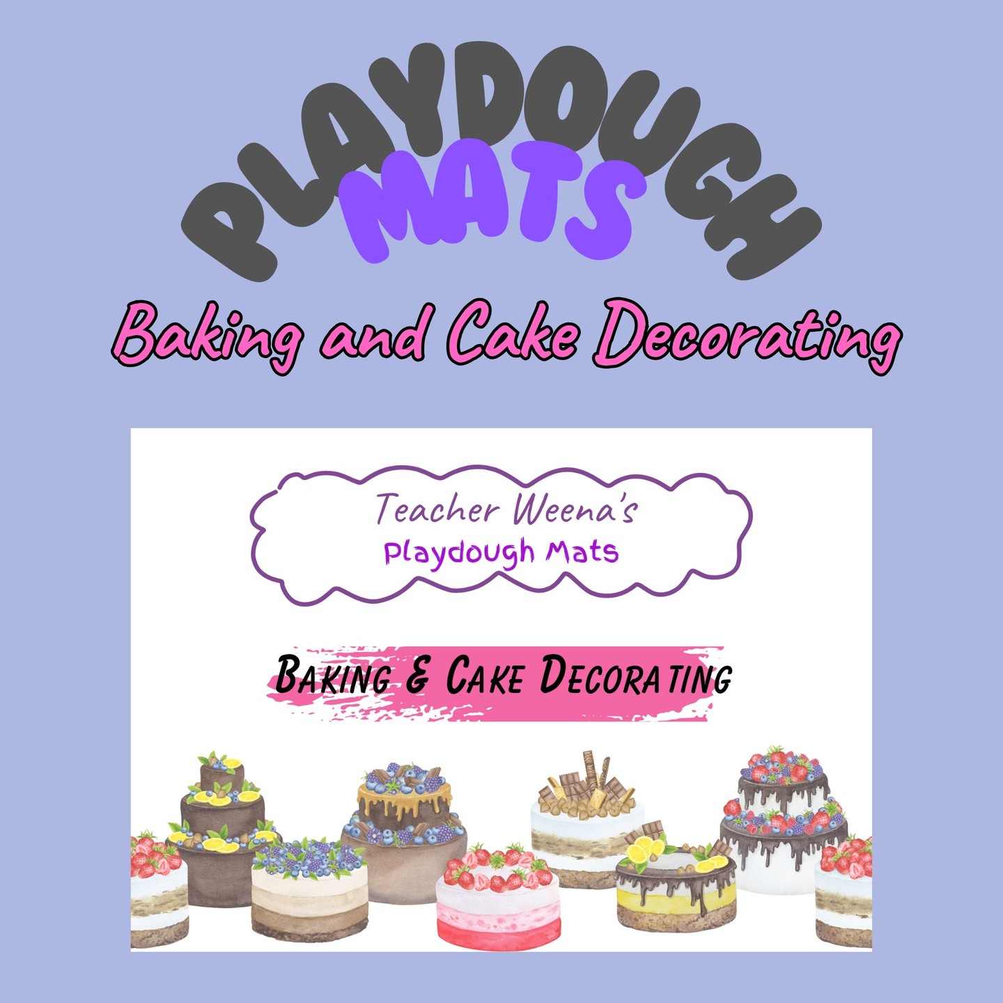Playdough Mats: Baking and Cake Decorating
Php 220
USD 4.00
Endless fun and creativity!
Available on the website and on my TpT store. Link in bio.
#playdoughmats #playdough #baking #pretendplay #preschool #kindergarten #printables