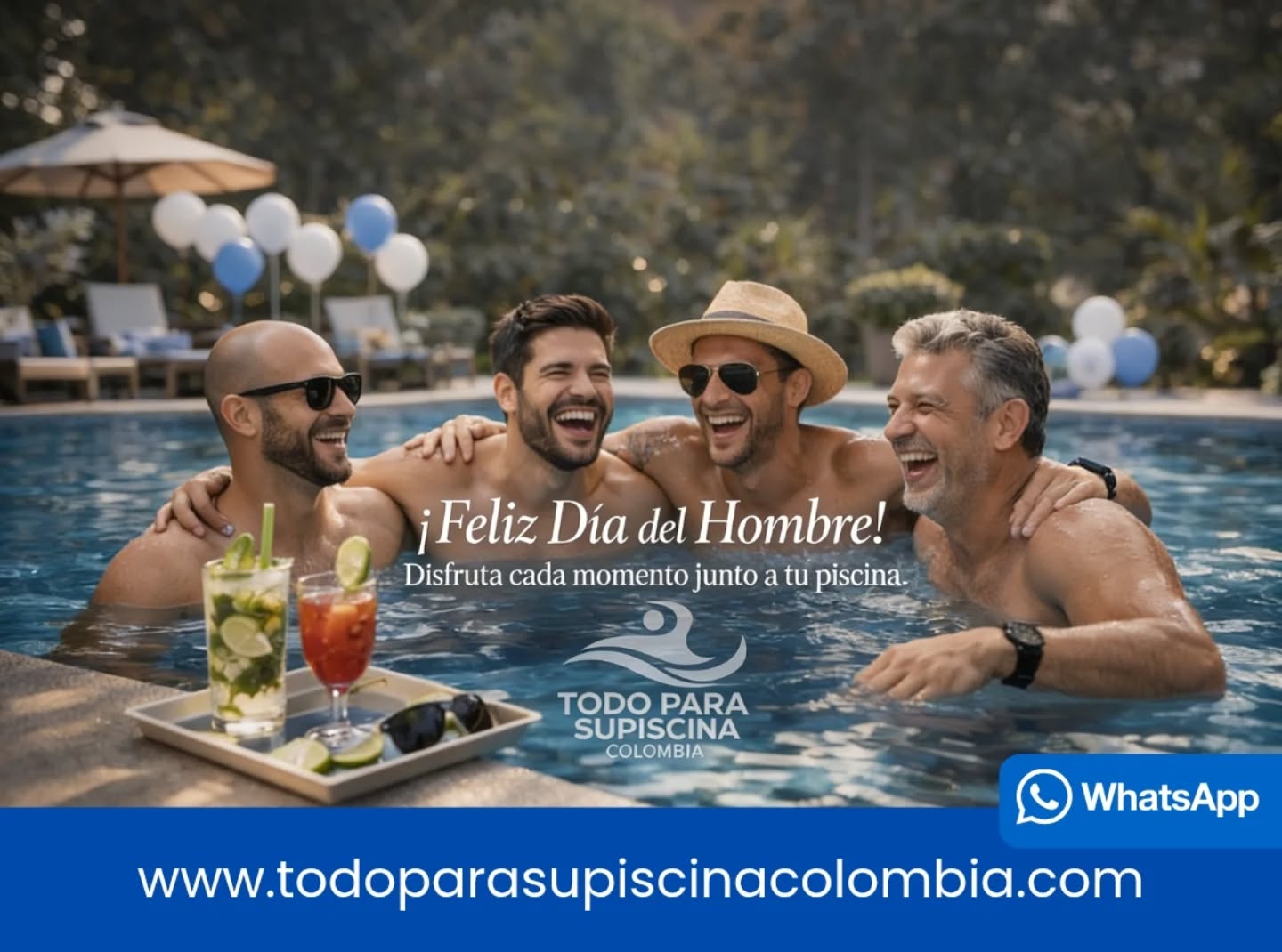 📸✨ ¡FELIZ DÍA DEL HOMBRE! 🤝
Hoy es día de celebrar a todos los hombres que hacen la vida más brillante, llenándola de risas, amistad y buen rollo 🎉
Porque nada mejor que compartir momentos únicos junto a la piscina, disfrutando de cada segundo con quienes más queremos 💦
#DiaDelHombre #FelizDiaDelHombre #Piscina #Relax #Amigos Celebracion TodoParaTuPiscinaColombia VidaAlAireLibre MomentoFeliz Cali ValleDelCauca