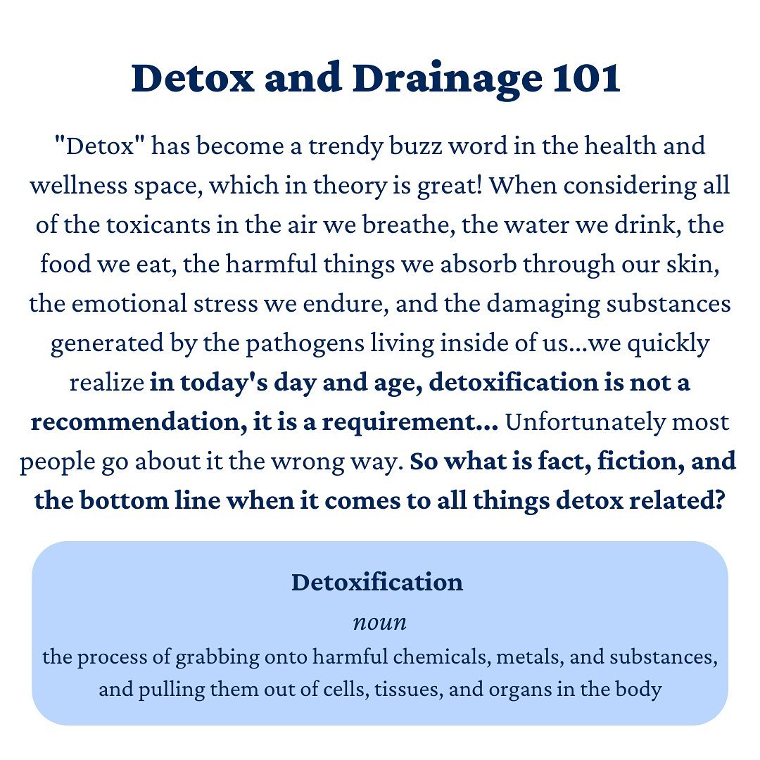 You’ve likely heard of “detox”, but have you heard of “drainage”? Opening Drainage Pathways and Detoxification at the cellular level are at the core of what we do and the results we achieve at Whole Health Whole Heart 🤍