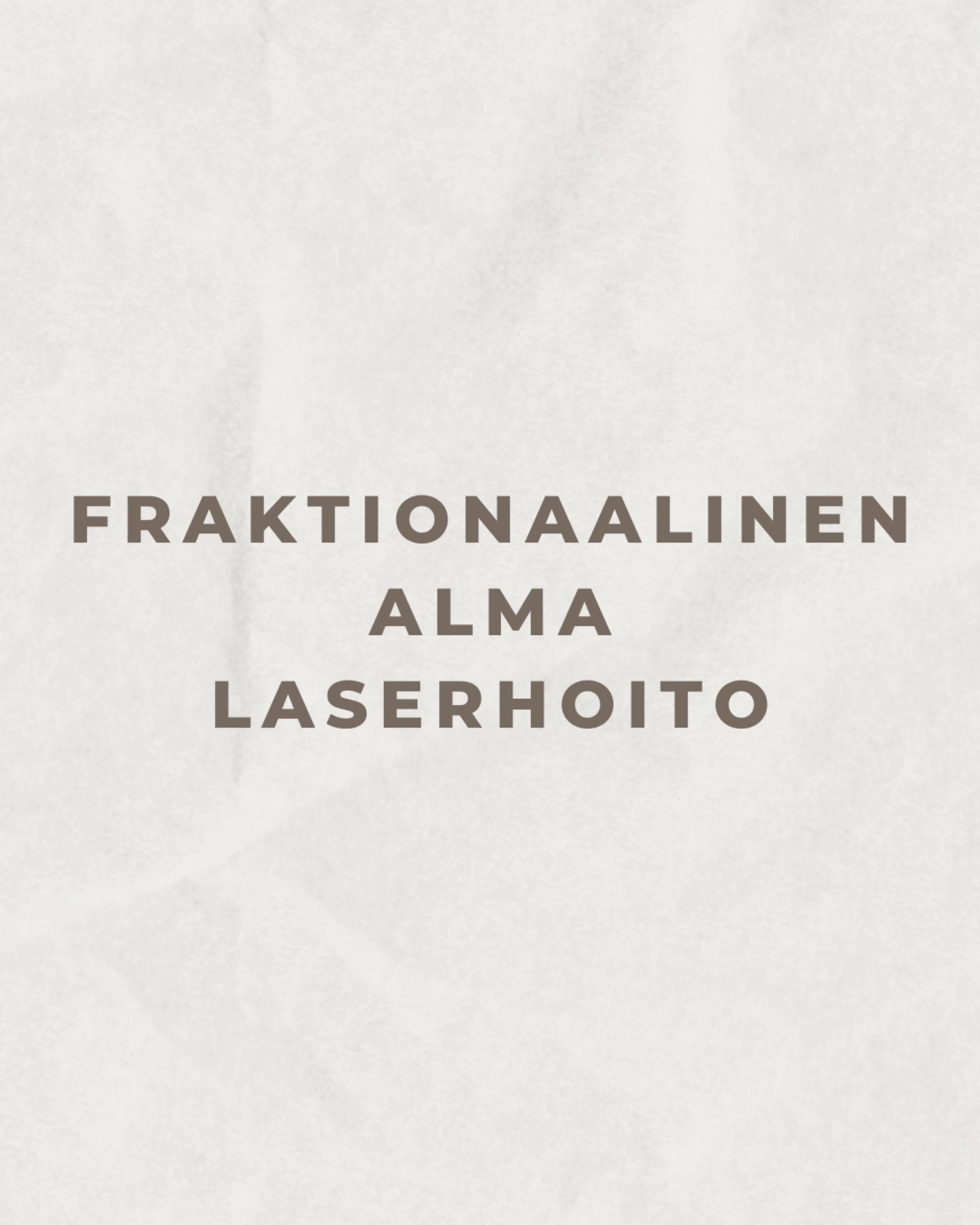 Fraktionaalinen laserhoito uudistaa tehokkaasti ihon pinnan.
Alma Erbium YAG laserissa käytetään 2940nm aallonpituutta pixelimäisesti, jolloin iho paranee nopeammin ja laser tuottaa vähemmän kipua.
Tuloksia jo ensimmäisellä hoitokerralla! ✨️
Tarjoushinta kasvojen käsittelylle 400,- (norm. 550,-) Voimassa rajoitetun ajan.
Huomioithan, että laserhoidot toteutetaan aina perusterveelle asiakkaalle.
Hoidon esteitä mm: imetys/raskaus, autoimmuunisairaudet, tulehdustila, epilepsia, antibioottihoidot ja herpes.