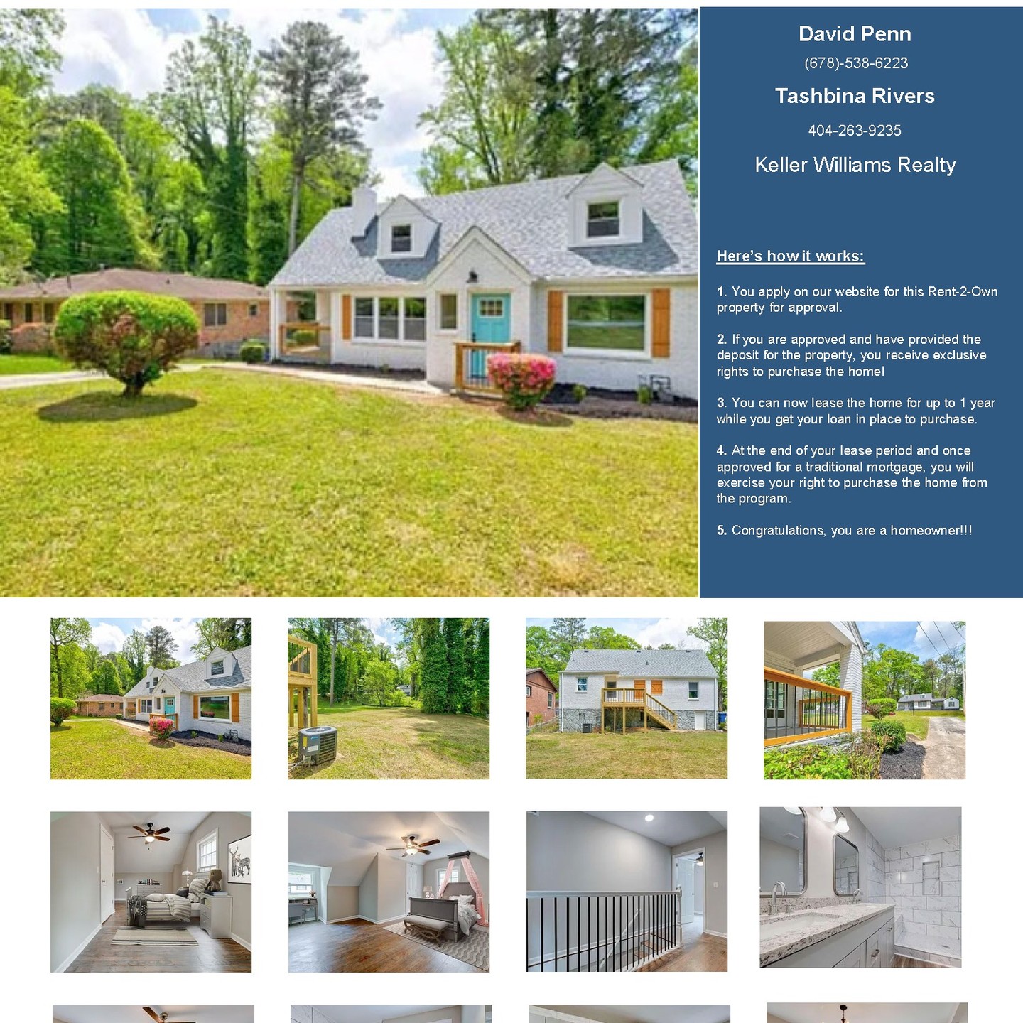 This property is no longer available.
Please visit our website to see more Rent to Own properties.
www.homes4assignment.com
#rentoown #atlanta #leasetoownatl