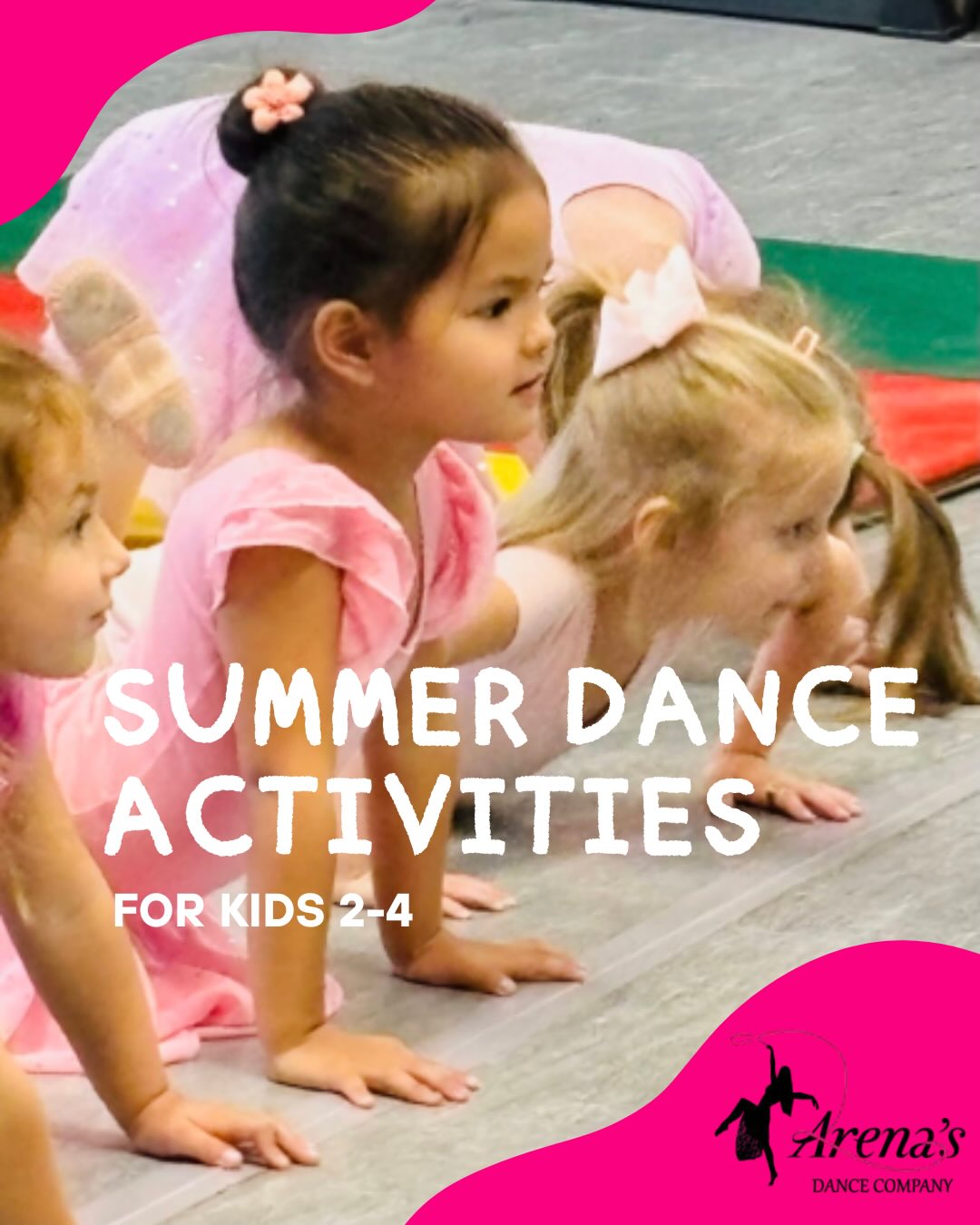 Our summer programs are perfect for your tiny dancer! Ages 2-4 can enjoy a princess dance party, or even sign up for a summer dance class 🩰
Registration is now open online at ArenasDance.com!