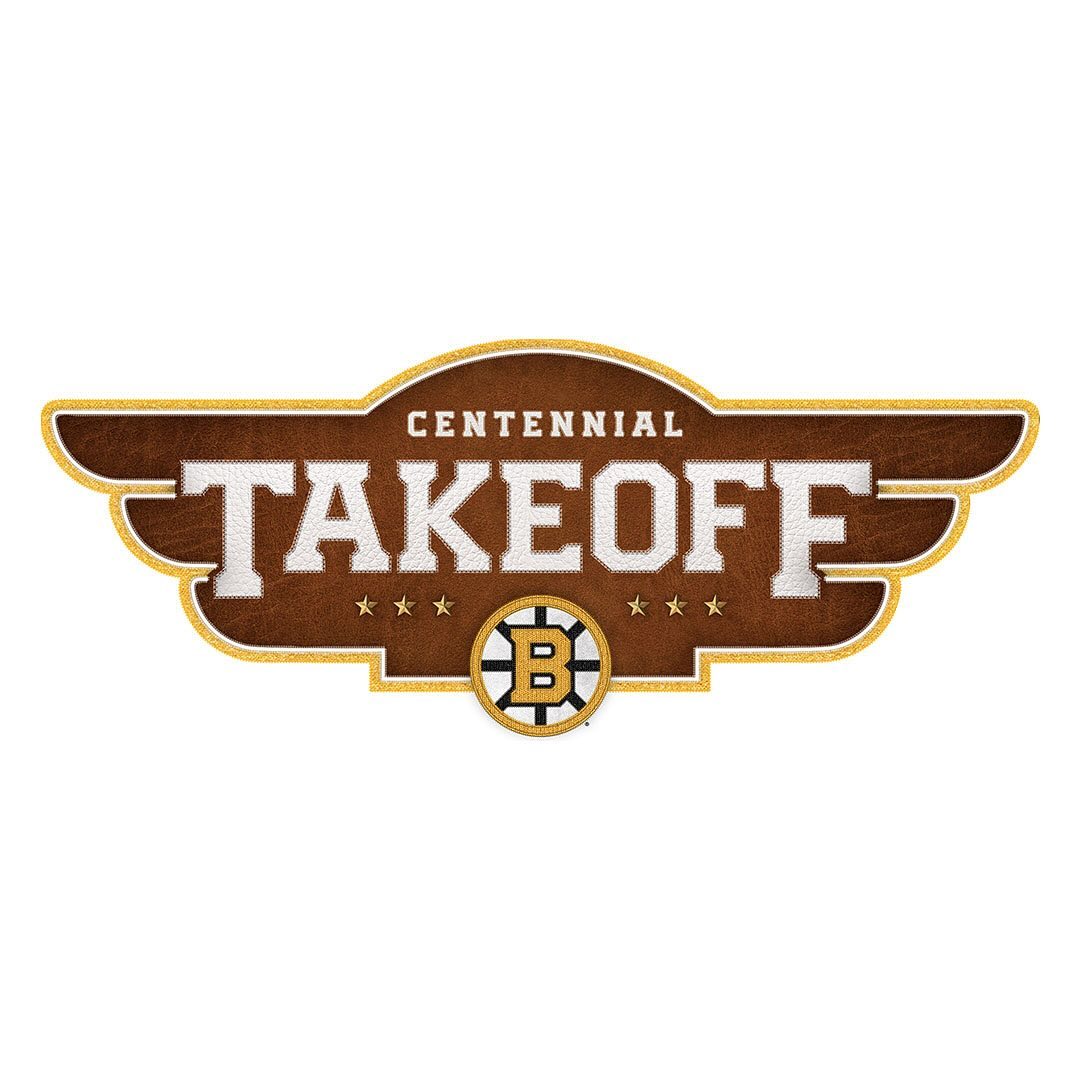 centennial takeoff logo identity ✈️
seemed only fitting that my first post in awhile is my favorite logo that I’ve done so far with the @nhlbruins. 🤗 This logo was created to support the @bostonproshop unveiling the Bruins Centennial merch collection as well as the brand new jerseys that the players are wearing during the 2023-24 season.
This is my first logo that’s become an actual pin!!!!! It’s also my first logo that I created in vector and raster format from start to finish. What can I say, I’m just proud of myself and the final product 🤍