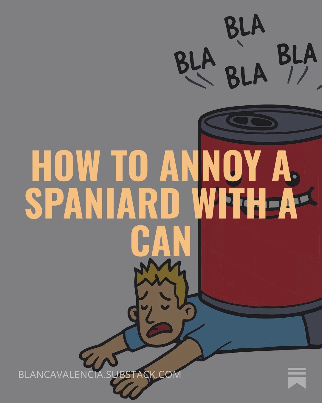 In this week's essay on Substack it's all about cans of the unglamorous kind and how to use the word lata to express annoyance.
Read at Link in Bio
design @avalencia.16
#spanishfoodculture #spanishexpressions #spanishconservas #substack