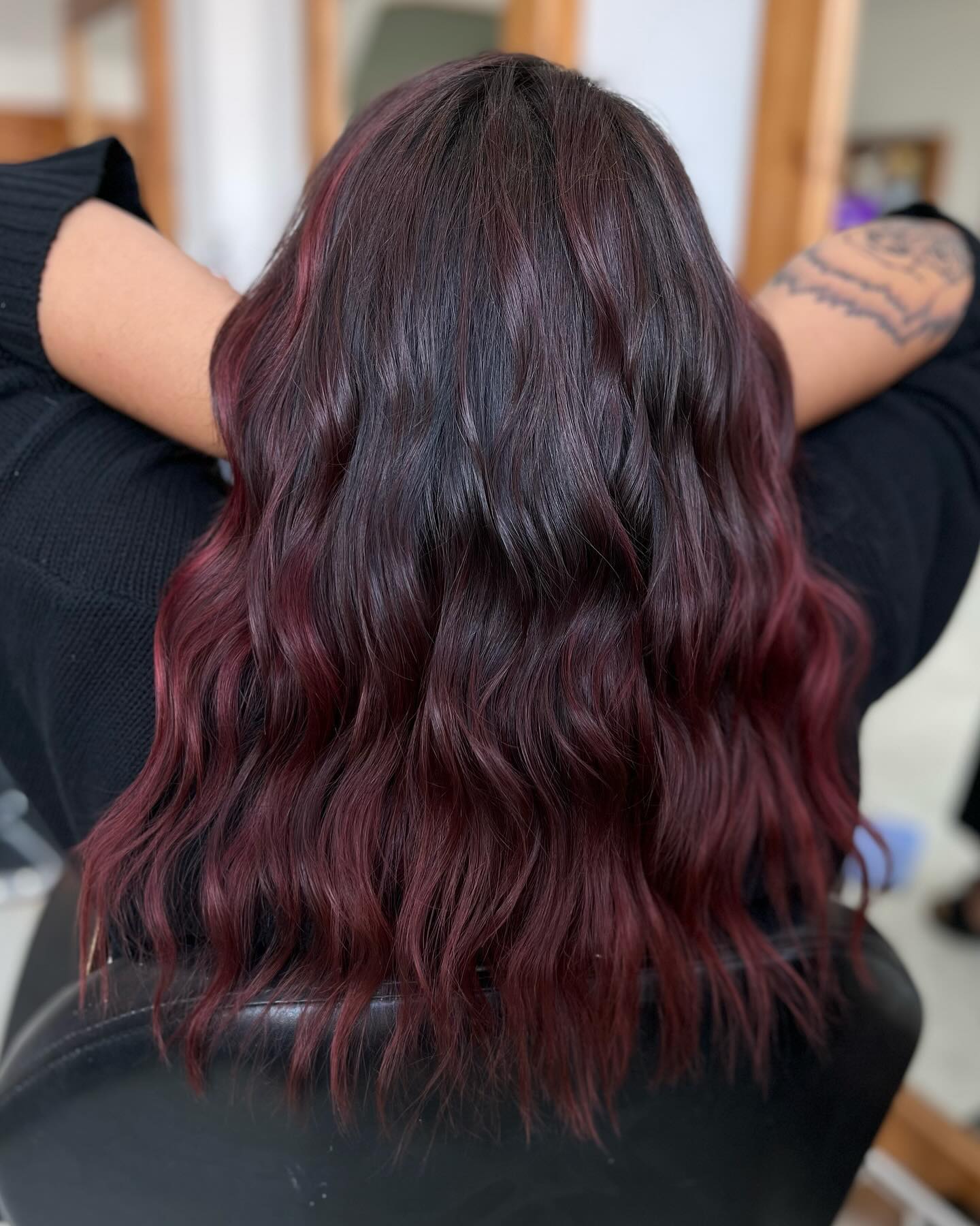 🔥Fiery vibes 🔥 ❤️Hair done by Mariah ❤️ #redhair #kmshair #goldwelluk #balayage