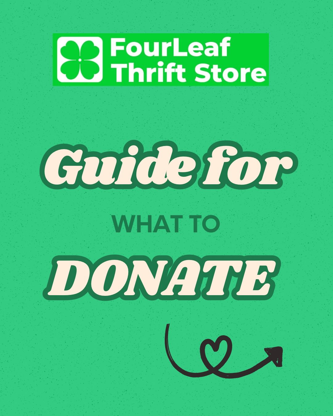 Here is a full donation guide for all of our amazing customers and donators!! We get questions on what is allowed to be donated all the time, so here’s a breakdown of every category!! We want to be able to utilize as much as possible, and make use of everything that comes into our stores!! If you have a question about an item you don’t see listed here, feel free to send us a DM anytime!! Thank you again- FLT❤️
