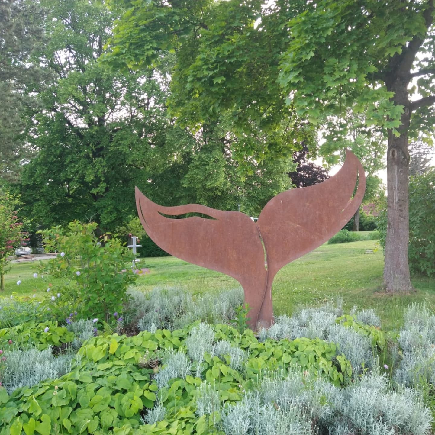 „Stahl-Zeit“ im Park mit Potenzial Kunstaustellung im Park mit Potenzial in Bösingfeld Wenn man am Park mit Potenzial in Bösingfeld vorbei fährt, dann wird man sich über einen ungewohnten Anblick wundern: Da springt beispielsweise Pippi Langstrumpf vor Lebensfreude in die Luft und an der nächsten Laterne lehnt ganz locker eine Saxophon Spielerin. Wenn man dann diesem ungewohnten Anblick näher nachgehen möchte und durch den Park geht, dann wird man einen Hirsch entdecken und ein Pferd und noch einige andere ungewöhnliche Anblicke. Leider handelt es sich nicht um die echte Pippi Langstrumpf und auch das Pferd taugt nicht zum Reiten. Aber zum Bewundern gibt es eine ganze Menge im Park mit Potenzial. Der Künstler Hans Kordes aus Veerl präsentiert dort nun neben dem großen „Hermann“ 12 weitere Kunstwerke aus Stahl. Es handelt sich sozusagen um eine Open Air Ausstellung, die 365 Tage im Jahr geöffnet hat und das bei kostenlosem Eintritt. Organisiert wird die Ausstellung vom Künstler selbst mit dem Heimat- und Verkehrsverein Bösingfeld, selbstverständlich in Kooperation mit der Gemeinde Extertal. Die offizielle Eröffnung findet statt am 20.7.25 um 14 Uhr im Rahmen der beliebten Veranstaltung „Kaffee, Kuchen, KUNST und Musik im Park mit Potenzial“, da wird auch Hans Kordes für Erläuterungen zur Verfügung stehen. Aber schon jetzt dürfen die Kunstwerke natürlich bewundert werden. „Ich selbst werde zur Eröffnung vor Ort sein. Denn mir ist es wichtig, dass wir die Ausstellung mit Inhalten füllen. Wie wir beim Aufstellen des Hermann 150“ festgestellt haben, habe ich das Extertal bei meinen Aktivitäten bisher sehr vernachlässigt. In vielen anderen Orten des Lipperlandes bin ich nicht nur wegen meiner „Garten-Hermänner“ bekannt, sondern auch durch viele Kunstwerke und Kunstaktionen. In Lügde durch meine Spendenaktion 1000 x Hermann – 1000 x gute Taten. In Blomberg durch meine 6 m große Nelke. In Dörentrup durch meine Ausstellung an der Pottkuhle. In Detmold durch meinen 4 Meter großen Hermann im Kreisverkehr… usw. Und nun also endlich auch in Extertal“ so Hans Kordes. „Wir freuen uns riesig über diese tolle Aktion hier bei uns in Bösingfeld“ so Jürgen Tammoschath ( 1. Vo
