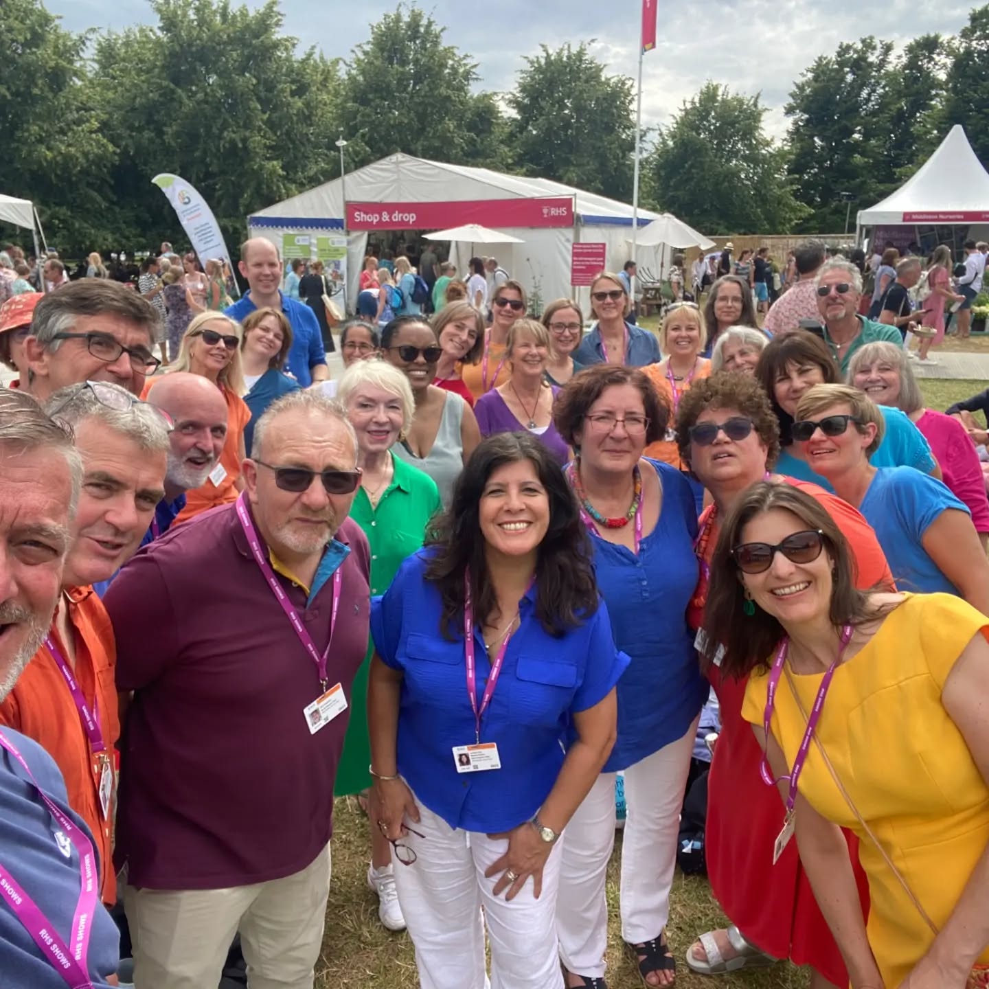 The rain didn't dampen the spirits of us or our audience this weekend at Hampton Court Garden Festival! The sun came out for our second set which culminated in Ain't No Mountain High Enough. We now take a summer break before our next gigs at the Rose Theatre and Southwark Cathedral.