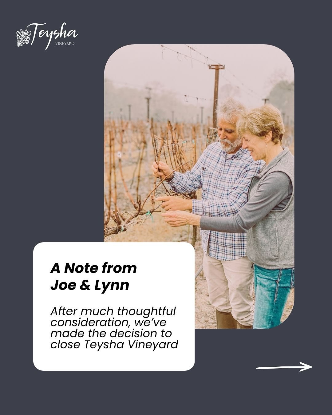 To our Teysha community with gratitude ❤️🍷