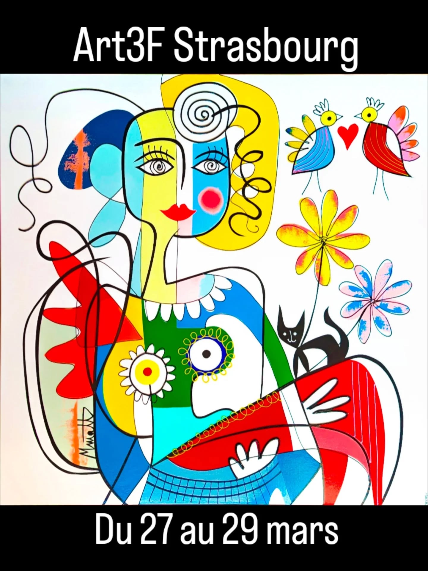 Retrouvez cette toile et beaucoup d'autres à l'exposition Art3F Strasbourg ce week-end, je serai au stand C06 en périphérie, à bientôt !!
📍Parc des expositions Strasbourg
🕑 Vendredi de 16h à 23h
Samedi de 10h à 20h
Dimanche de 10h à 19h
💌 invitation en m.p. ou directement depuis mon linktr.ee
https://linktr.ee/Muriel.matt
Ou sur mon site
https://murielmatt.com
#art3fstrasbourg #strasbourgmaville