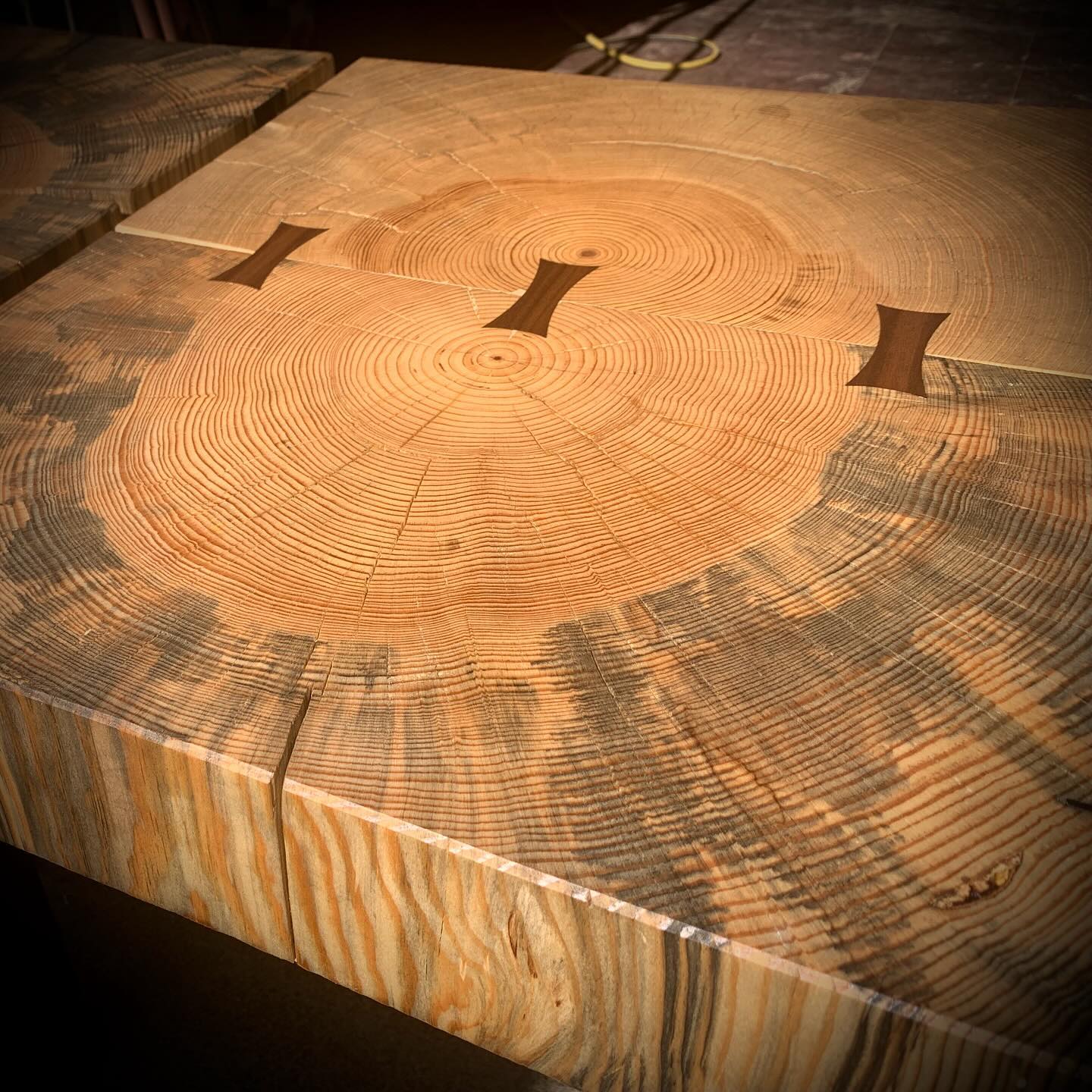 Squaring up Ponderosa chunks for a coffee and two side tables.
…
DM me if you’re interested in an heirloom piece similar to this beautiful treasure.
#StumpfWoodworks #MakeGaragesDirtyAgain #TreeToTable #Lacquer4ever #ModernRustic #ReclaimedBeauty #LiveEdge #Urbanwood #GlenbrookTahoe #HandcraftedFurniture #SustainableFurniture #NevadaArt #LiveEdgeFurniture #RusticModern #Woodworking #Handmade #Organic #RenoMade #MountainModern #MadeInReno #BespokeFurniture