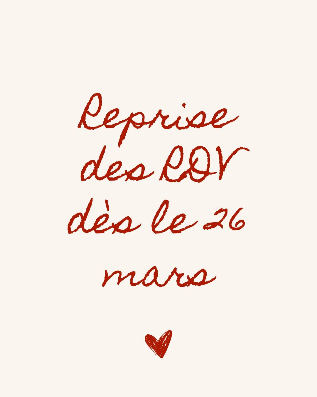 ✨ Reprise des rendez-vous
Après une période un peu particulière et nécessaire pour me recentrer et me reposer, je suis heureuse de vous annoncer que les rendez-vous au cabinet reprendront à partir du 26 mars 2026.
Merci pour vos nombreux messages, votre bienveillance et votre patience durant ces dernières semaines… ils m’ont beaucoup touchée.
J’ai hâte de vous retrouver et de vous accompagner à nouveau lors de vos moments de bien-être chez Epione Bien-Être 🌿
📩 Les réservations sont ouvertes en message privé ou via le lien en bio.
À très bientôt 🤍