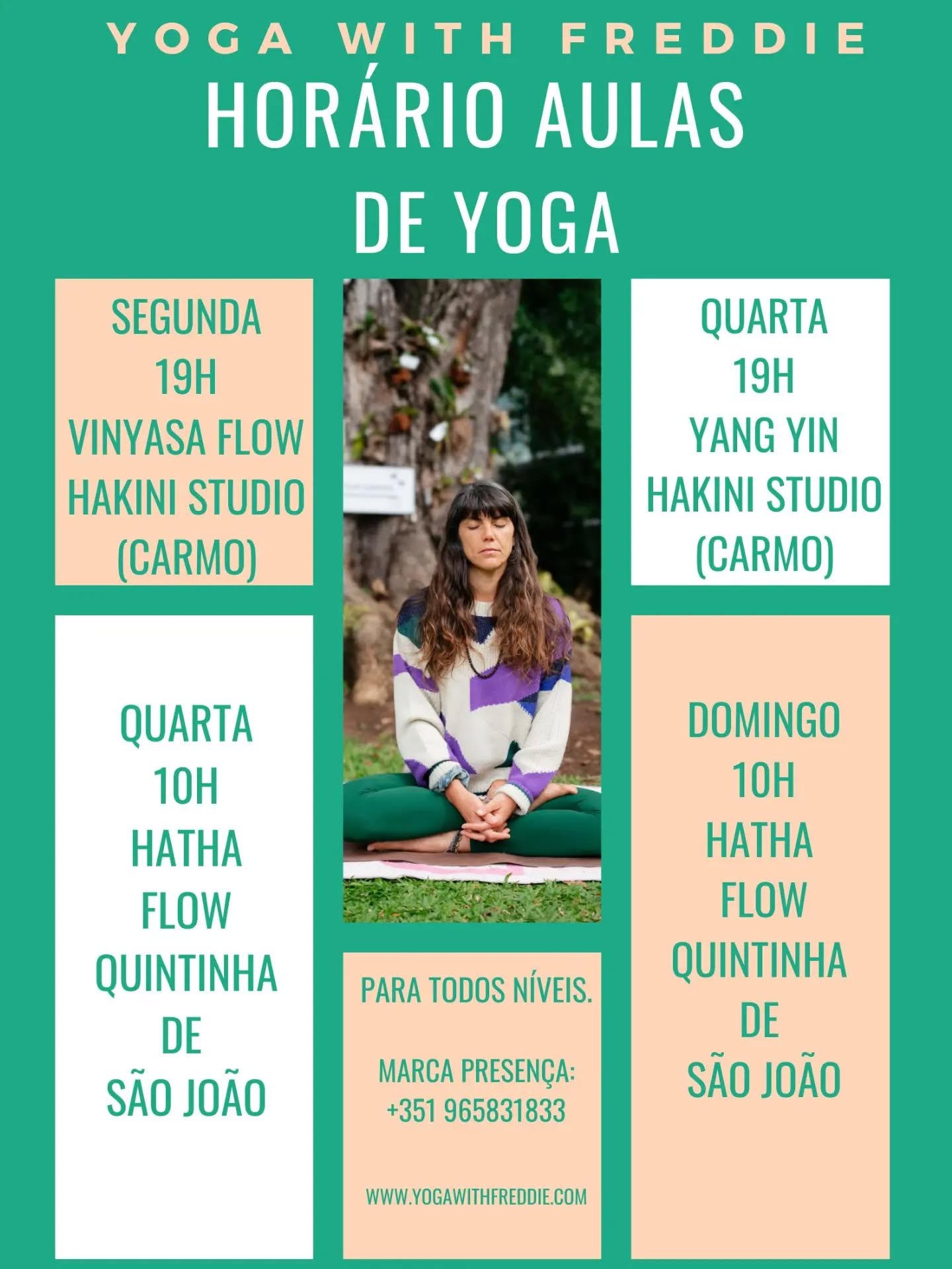 NOVO HORÁRIO - NOVA LOCALIZAÇÃO
Mudanças fazem parte do crescimento. 🌿
Tal como no yoga aprendemos a adaptar a respiração, o corpo e a mente, também na vida os ajustes abrem espaço para novas energias e novas possibilidades.
A partir de abril, as nossas aulas de yoga vão ganhar um novo ritmo e um novo espaço para continuarmos a praticar juntos.
🧘♀️ Novos horários A PARTIR DE ABRIL:
Segundas e Quartas às 19h
📍 Nova localização:
Hakini Studio – Carmo (Rua da Fábrica) @hakinimadeira
Este novo espaço foi escolhido para proporcionar ainda mais conforto, presença e conexão durante a prática.
Se já fazes parte destas aulas, continua esta jornada comigo. Se sentes que este pode ser o momento de começar, estás mais do que convidado(a) a juntar-te. ✨
As mudanças podem ser o início de algo ainda melhor.
Envia mensagem se tens interesse em participar, pois os lugares são limitados 🙏