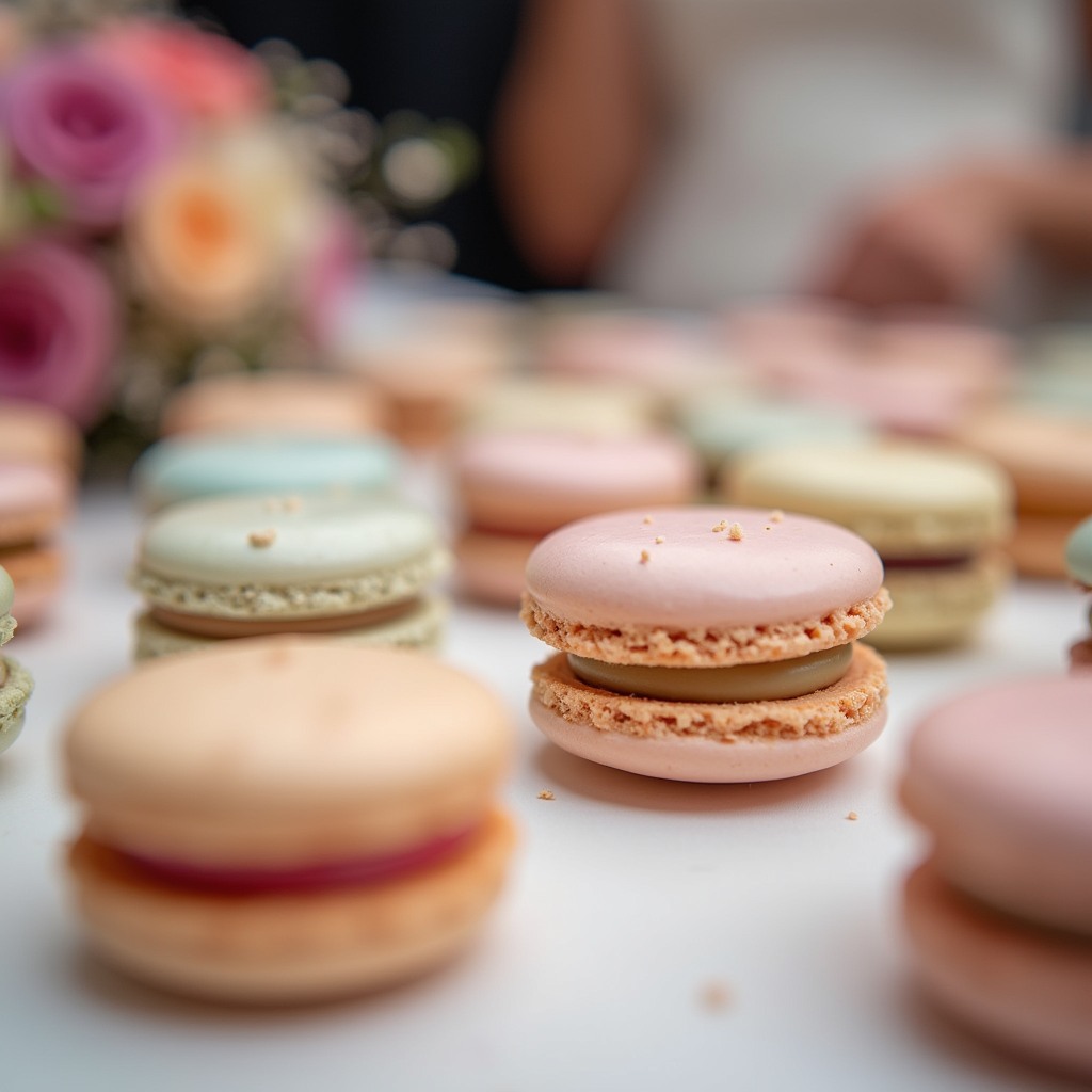 We design wedding dessert tables that wow: spring pastels with lavender-honey and rose, summer brights with lemon-curd and mango, fall gourds with salted-caramel—Chef Maribel recommends 2–3 macarons per guest. Our delicate shells and refined fillings create an upscale focal point. Link in bio 🌿✨ #WeddingDesserts #FrenchMacarons #DessertTable #EventDesign #ChefMaribel #WeddingInspo #MacaronLove #PartyPerfection