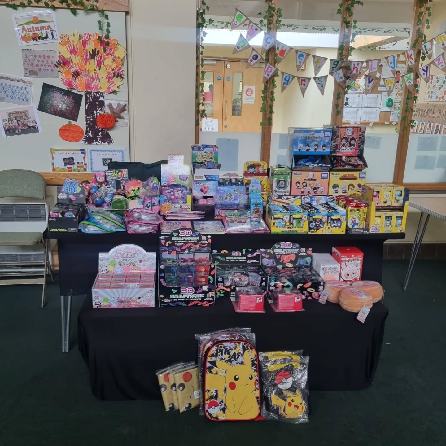 ALL SET UP AT THE ST JOHNS CHURCH FAIR! Cant wait to see everyone and excited to show you all the new merchandise we have!!