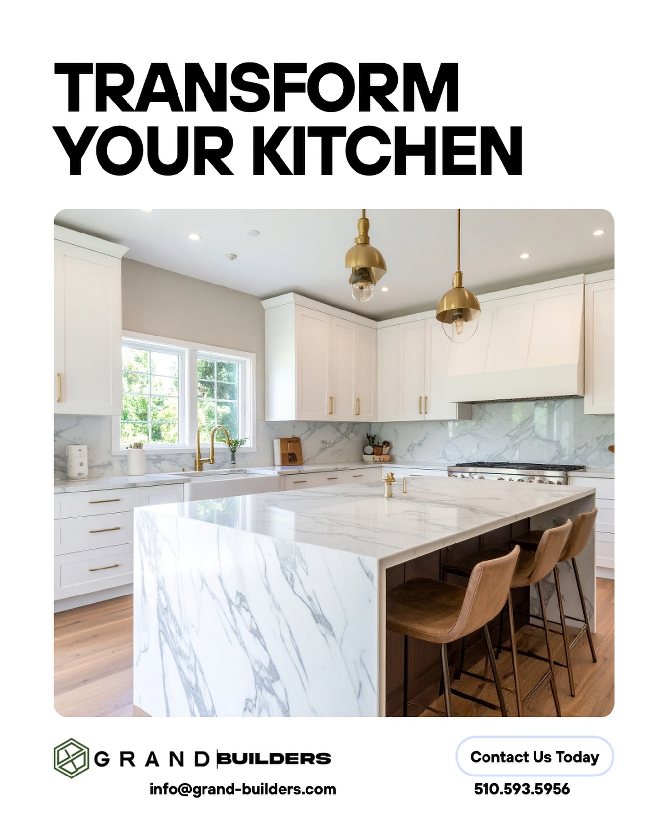 Grand Builders transforms kitchens with best-in-class craftsmanship, thoughtful design, and a standard of execution that goes beyond typical construction. We are not just another construction company, we partner with you to build a kitchen that feels elevated, functional, and made to last. From upgrades to full remodels, we bring quality, precision, and pride to every detail.
#KitchenRemodel #KitchenUpgrade #GrandBuilders #customkitchen