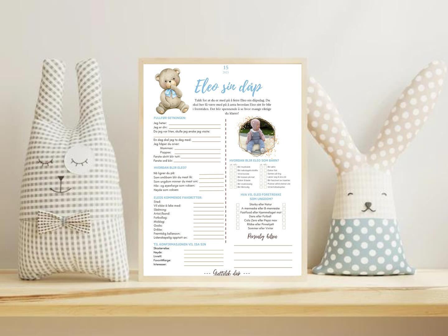 Dåpsark i nye motiver🤎 #spådomsark #dåp #navnefest #dåpsark #spådomer #spådom #spådomtildåp