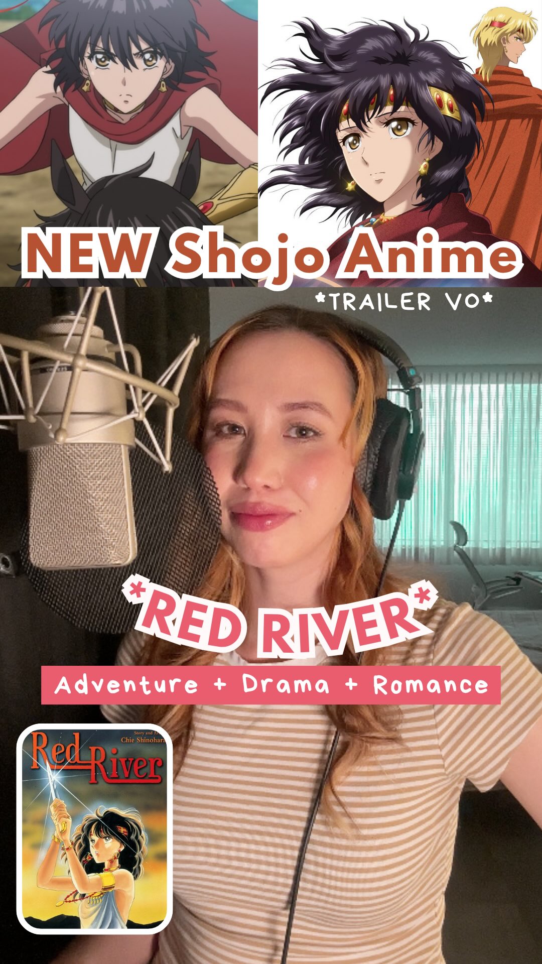 The shojo renaissance has arrived! 🌊⚔️🩷
I absolutely LOVE seeing manga from the 90s getting an anime now. These stories are so fun and interesting! I do wish that for the anime for Red River replicated the art style of the manga a little more (there’s something so incredibly beautiful and charming about the 90s artstyle 🥺).
What do you think? Watching or no? ☺️
Plot summary (from @crunchyroll ):
Yuri, a teen of the 21st century, has been transported to ancient Anatolia as part of a scheme by the evil Nakia, Queen of the Hittites. Only the intervention of Nakia’s stepson, Prince Kail, saved Yuri from the Queen’s bloodthirsty intentions. As an unintended consequence, the people of the kingdoms of Anatolia have embraced Yuri as the incarnation of the great war-goddess Ishtar.
🍓Looking for a cozy bestie you can nerd out with? Follow me! 🥰
🏷️ #animerecommendations #shojoanime #voiceactor #manga #redriver