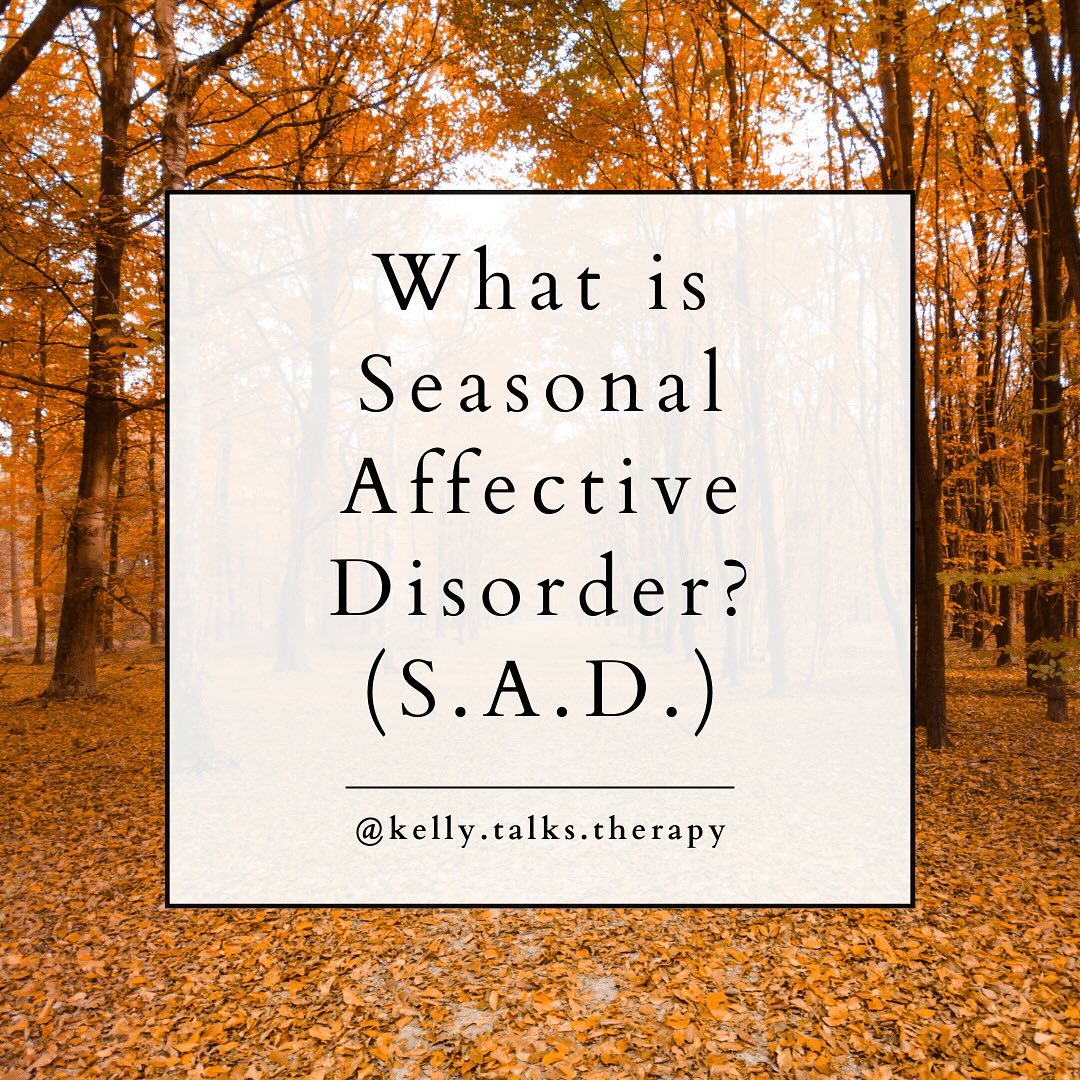 If you or someone you know is experiencing seasonal affective disorder please contact a mental health professional (such as myself!). It is a very real and disruptive subset of depression that can impact daily functioning and sense of self. Effective treatment is available 🍁☀️🌥️