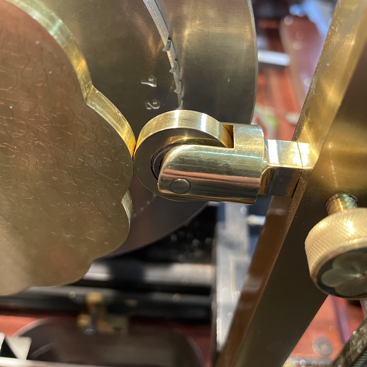 A rubber also called a touch is the mechanical device that rubs on a rosette to transfer the rosettes pattern to the workpiece or cutter. The rubber is fixed so as the rosette revolves the headstock moves forth and back thus the workpiece moves so the cutter makes a pattern. I wanted a brass roller as a rubber for my brass rosettes so used the rose engine as a milling machine to square up some round stock. The some drilling and other parts on the machine lathe, lots of filing and buffing. Rubbers come in various shapes and designs to react differently with the rosettes shape. The video at the end of these photos will show a better visual.
#roseenginelathe #ornamentalturning #complexturning