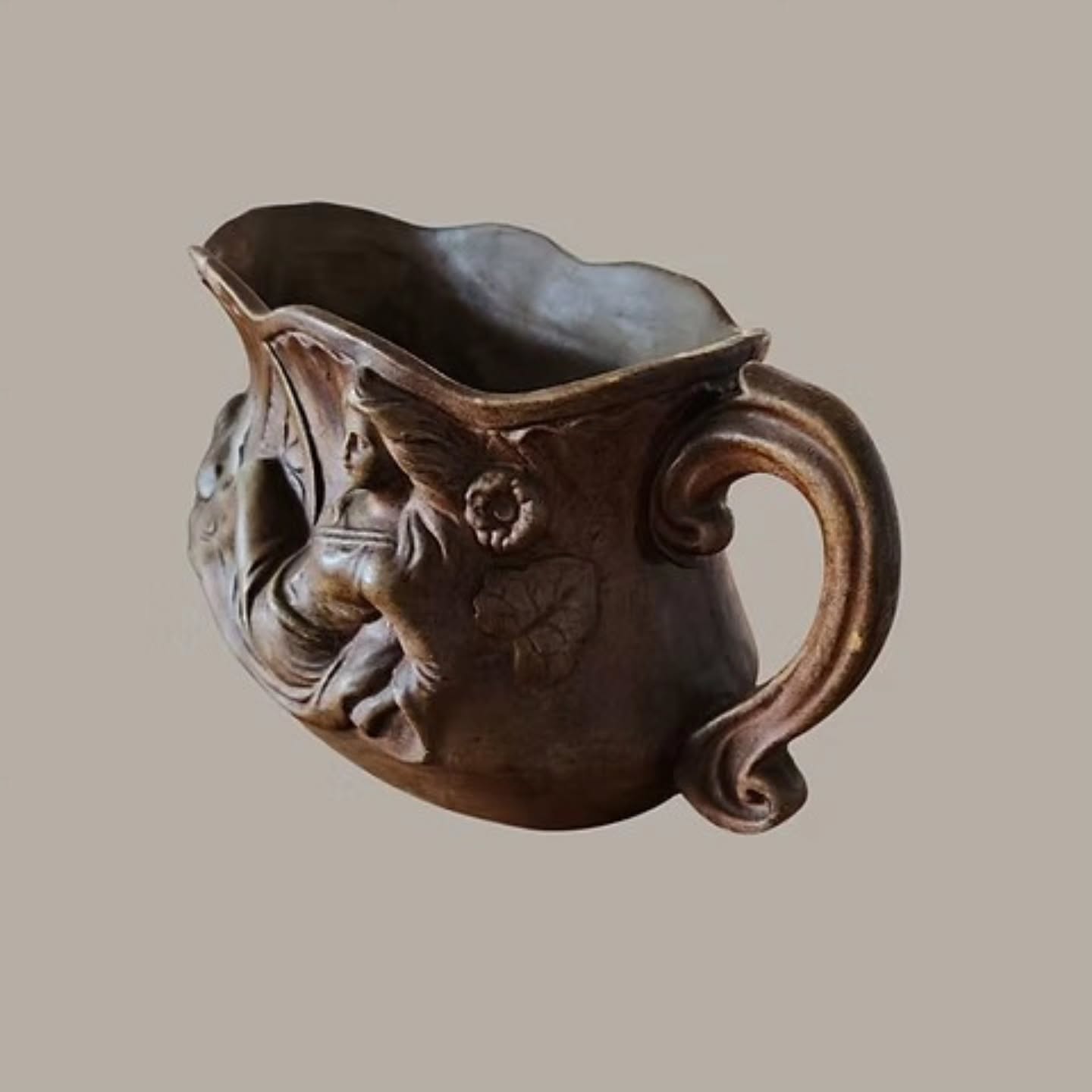 Art Nouveau Belgian Terracotta Jardinière EtalleTerre Cuite Mark, c.1890–1910 | https://share.google/mhjtLzEsskpjm5LV8 #stufftoyouandme
