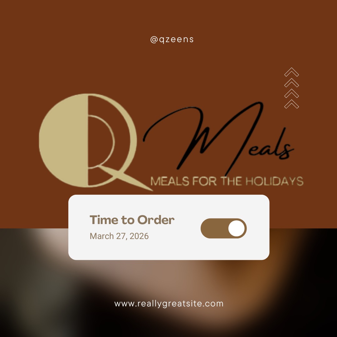 📣Last Call!📣
Tomorrow, March 27th is the FINAL day to order your Easter Q-Meal!
Don't wait until it's too late, allow Q-Zeens to handle the cooking while you enjoy the moment. #qmeals #easterdinner #familytime #memories