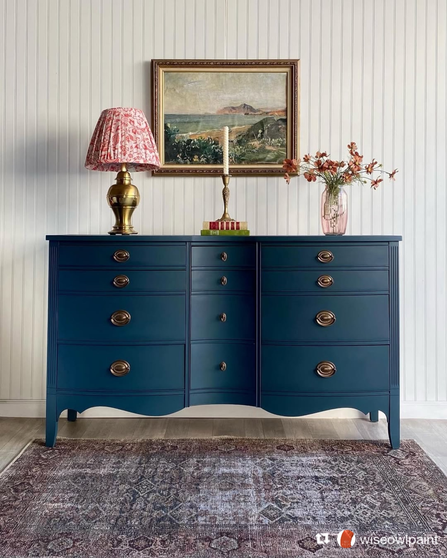 🦉Australia’s home of Wise Owl Paint
Good colour changes the feeling of a piece before you notice why.
This vintage Dixie dresser by @jewelinthewall_furniture shows exactly how that works. A custom blend of Wise Owl Paint Poseidon and Prussian Blue gives the piece real depth and presence, but never overwhelms the shape.
That is what makes custom colour work stand out. It is not just about creating something different. It is about knowing how far to go, how much depth to build, and when the piece itself should still lead.
The result is rich, elegant and beautifully resolved — a finish with strength, without heaviness.
Beautifully created by @jewelinthewall_furniture using a custom Wise Owl Paint mix.
Available from The Furniture Paint Shop ~ Australia’s home of Wise Owl Paint 🦉
#FurniturePaintShopAustralia #WiseOwlPaintAustralia #WiseOwlPaint