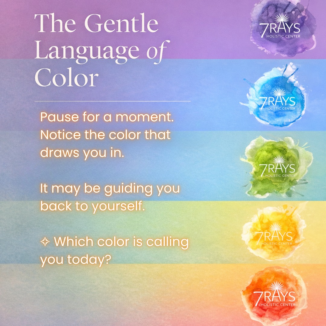 There are days when words feel too heavy…
and yet, something within us is still speaking.
Color has a way of reaching those quiet places.
Before we understand…
Before we explain…
We feel.
A soft green may invite the heart to open.
A deep blue can calm a restless mind.
A warm gold might gently remind us of our own inner strength.
In Color Therapy, we don’t try to force change.
We allow color to meet us where we are…
and slowly, gently, something begins to shift.
Today, notice what you are drawn to.
Not what you think you should choose…
but what your body leans toward.
That is where your healing may begin.
✨ What colour is calling you today?
#colortherapy #familyconstellations #CrystalHealing #EnergyWork #Intuition #Productivity #SpiritualGrowth
#ColorTherapy #SelfExpression #ChakraHealing #7rays