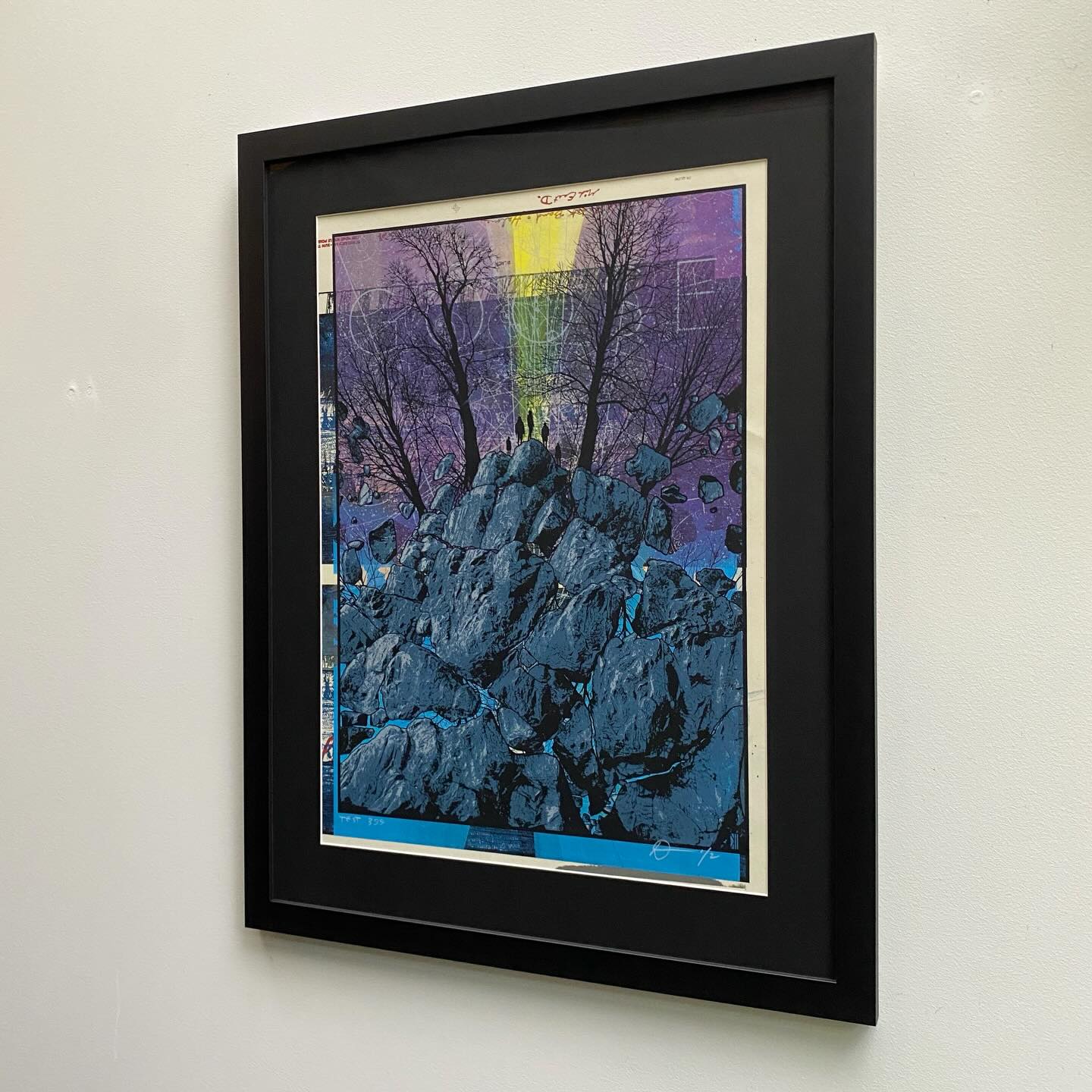 Test print 399 by Dan McCarthy. Our client is a big fan and is one of many silkscreen prints we have framed for him. Frame moulding by Avon Framing Supplies.
#danmccarthy
#silkscreenprint
#avonframingsupplies
#wellingtonframers
#nzframers
