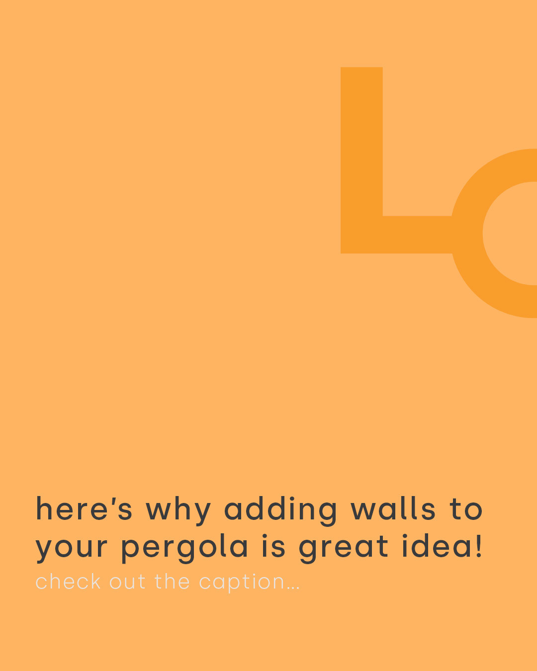 Thinking of adding walls to your pergola? Here's why it's a great idea!
💫 Noise attenuation: block sound transfer to and from neighbours
💫 Wind & weather protection: makes for a more comfortable space
💫 Less dust & dirt flying around
💫 Visually more of an enclosed room to hold furniture
💫 Hide old Colorbond fences for a more premium look
💫 Feels more like an indoor space that adds value to your home.
So when you request a quote for a pergola, make sure you talk to us about different options for walls in your outdoor area!
To book a quote, head to the website or call 0415 415 238.