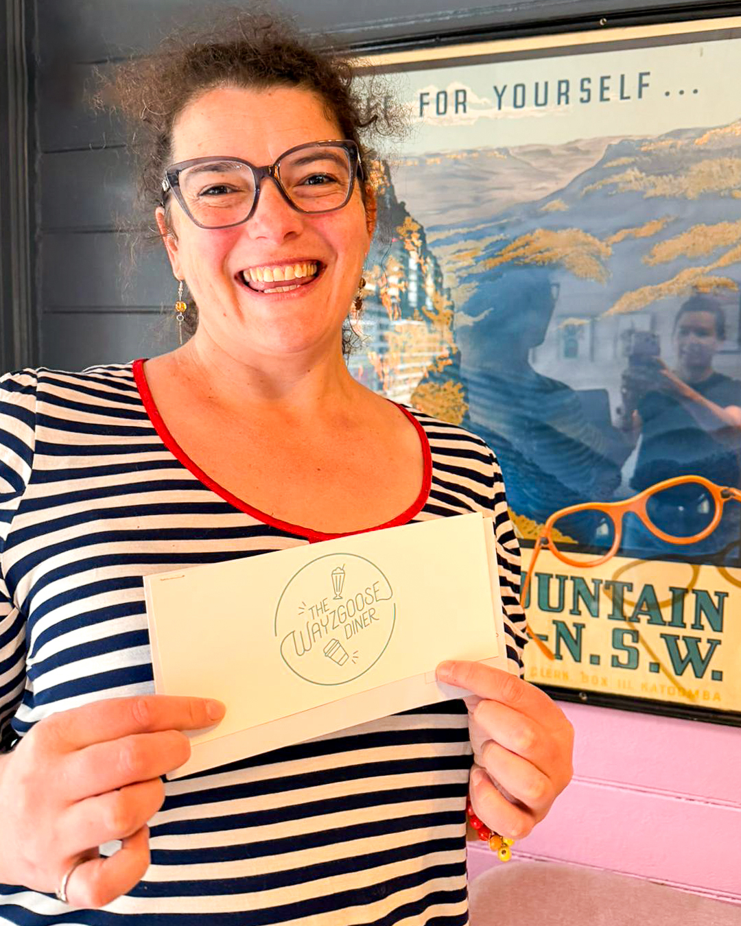 Geraldine (our $50 voucher winner) was thrilled to receive it this morning, and being the good mama she is, she’s saving it to treat her boys 🎉💕