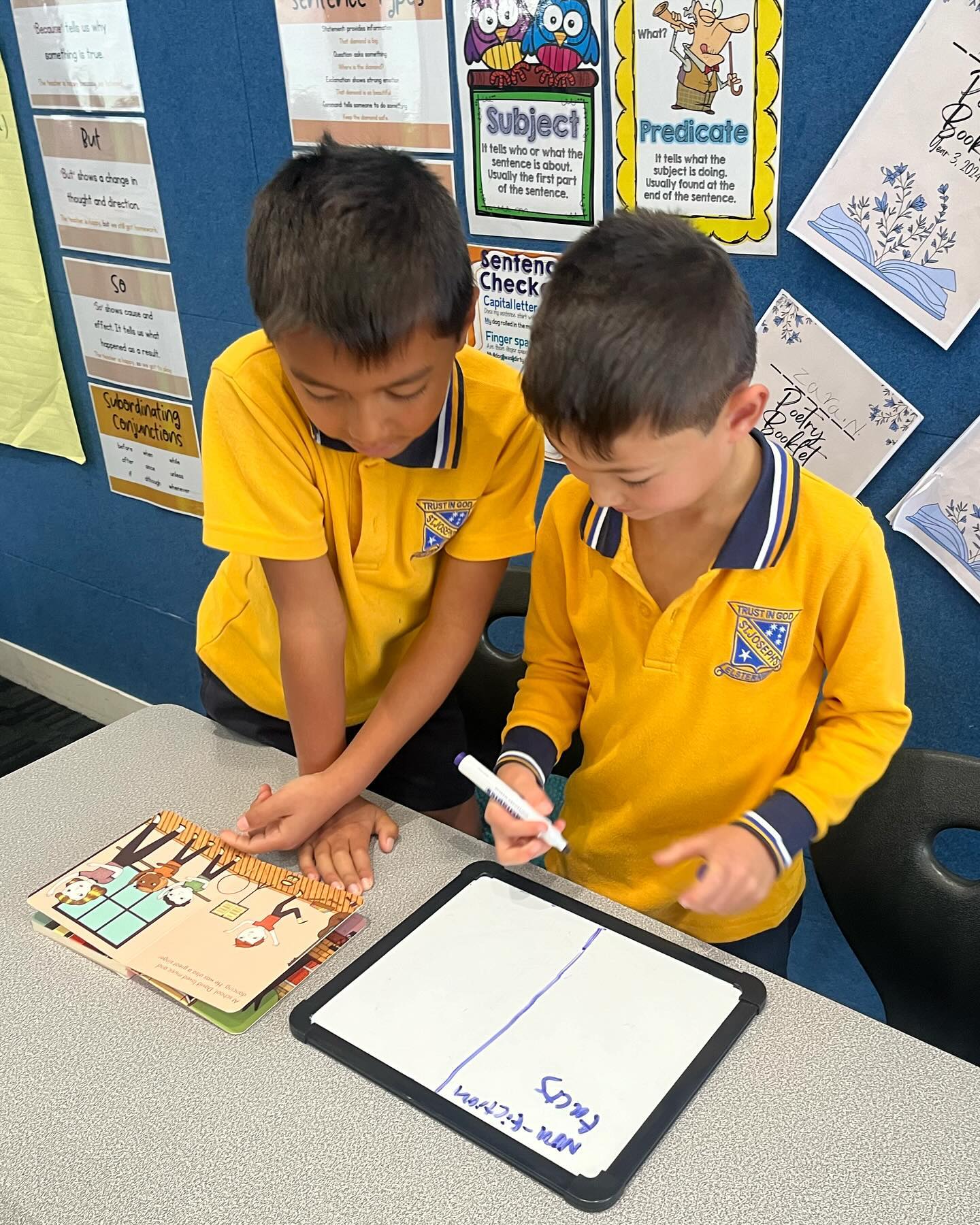As we prepare to welcome our families back for the final term of school for 2024, let us reflect on what an incredible Term 3 we celebrated.
Here are a few highlights:
1. Year 3 conducting research for their biography unit of work for Writing.
2. Year 6 competing in the mixed Beachside AFL competition.
3. Year 5 and 6 students competing in the girls only Beachside AFL competition - a first for our students!
4. A small snapshot of our magnificent Friday assemblies - standing room only.
5. Formally opening our Library that was generously funded by our Parents and Friends.
6. Writing success in Year 2.
7. Celebrating 100 Days of Prep!
8. The joy of Book Week.
9. The teams lining up for the St Joseph’s Family Footy Classic.
10. Year 3 celebrating their first school camp, held at the Melbourne Zoo.
11. Year 6 celebrating the Sacrament of Confirmation.
12. Success at Tournament of the Minds, with our Year 6 team receiving the “Spirit of ToM” award.
We hope everyone had a relaxing and enjoyable break. See you tomorrow at 8.30am.