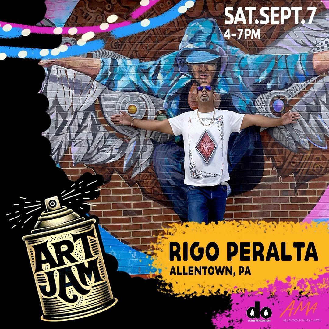 You may have seen this next artist around town! Introducing Rigo Peralta 🖌️🤩
•
Born in San Josè de las Matas, Dominican Republic, and then relocated to Brooklyn, New York in 1989. These dichotomous cultures have inspired Peralta’s work to blend in a visual language with cultural diversity, which connects his Caribbean past with his urban present. During 1988 to 1989, he was a full-time art instructor at an Elementary school in Dominican Republic.
From 2002 to 2003, he was the Art Director of the Dominican Culture House (Casa de la Cultura Dominicana) in New York, New York sponsored by the Dominican Republic Government.
In 2004, Peralta moved to Allentown, Pennsylvania where he integrated his new environment and art work. Peralta developed a household name in The Banana Factory (Bethlehem, PA), becoming one of the first Hispanic artist to debut a studio in the building. His time spent in the City of Bethlehem inspired Peralta, to use the Cities history, steel and mechanical objects in his newest art pieces.
In 2012, Peralta decided to open his first solo Gallery/Studio “Rigo Peralta Art Studio” in Allentown, PA a block away from his home stating “ My children have grown in this Community and the Community has given us so much, it’s time to give back!” In recent years Peralta, has hosted various free shows, and installations for his Community from artist around the world, as well as his own new work.