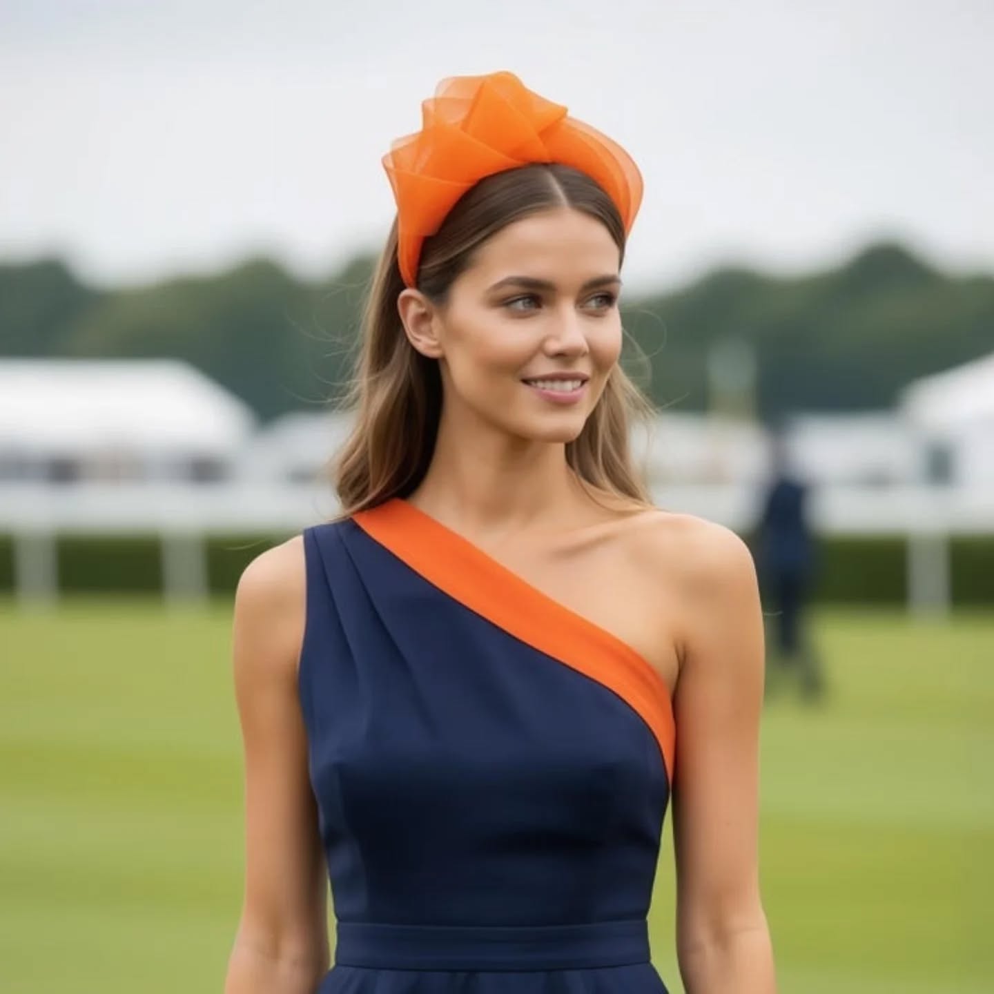 This one’s not for the shy 🧡
#fascinator #racedaystyle #weddingguest
Link in bio