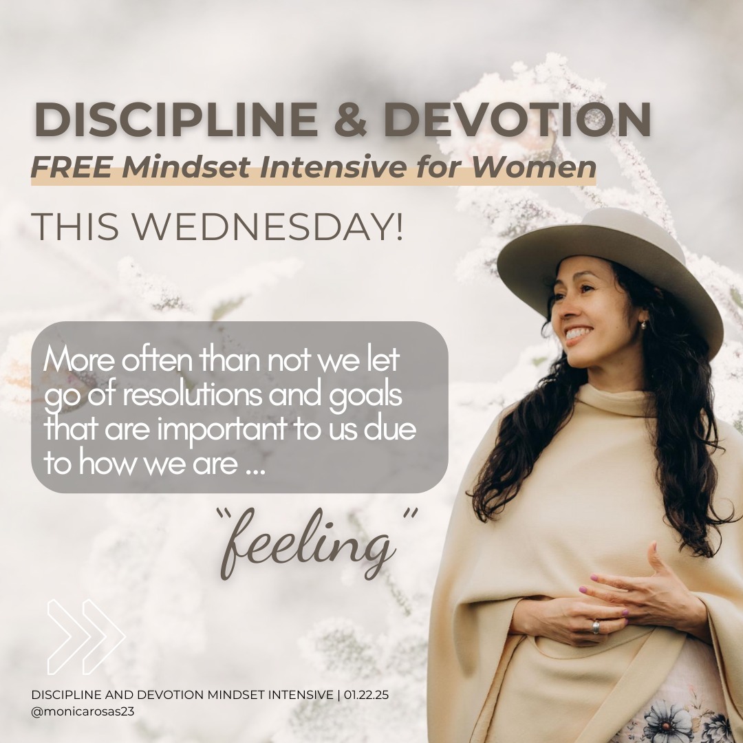 THIS WEDNESDAY!
📢Calling mamas, entrepreneurs, conscious creators, sacred seekers!
⏰ In less than 48 hours …
EXPLORE how your practice of discipline builds consistency while devotion fuels passion. Learn how to maintain focus, align your daily actions with your deepest intentions.
Join me! ➡ LINK IN BIO
#feminineleadership
#womenleaders
#resolutions2025
#mindsetcoaching
#freemasterclass
#goals2025