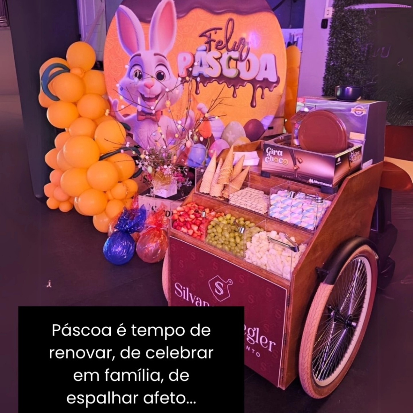 🌷🐰 Que a doçura da Páscoa invada todo o seu ano — e os seus eventos também, assim como a @silvanestieglertabuasdefrios já vem fazendo por São Bento do Sul/SC 🥰
📷Imagens: @silvanestieglertabuasdefrios
⚙️ Produção: @arttrike
📝Orçamentos: 5130221349 - whatsapp
#carrinhogourmet #festaseeventos #eventos #designderestaurantes #marcenariacriativa #carrinhoparaeventos #balcaocomtenda #carrinhodesmontavel #moveisparafesta #designcomercial