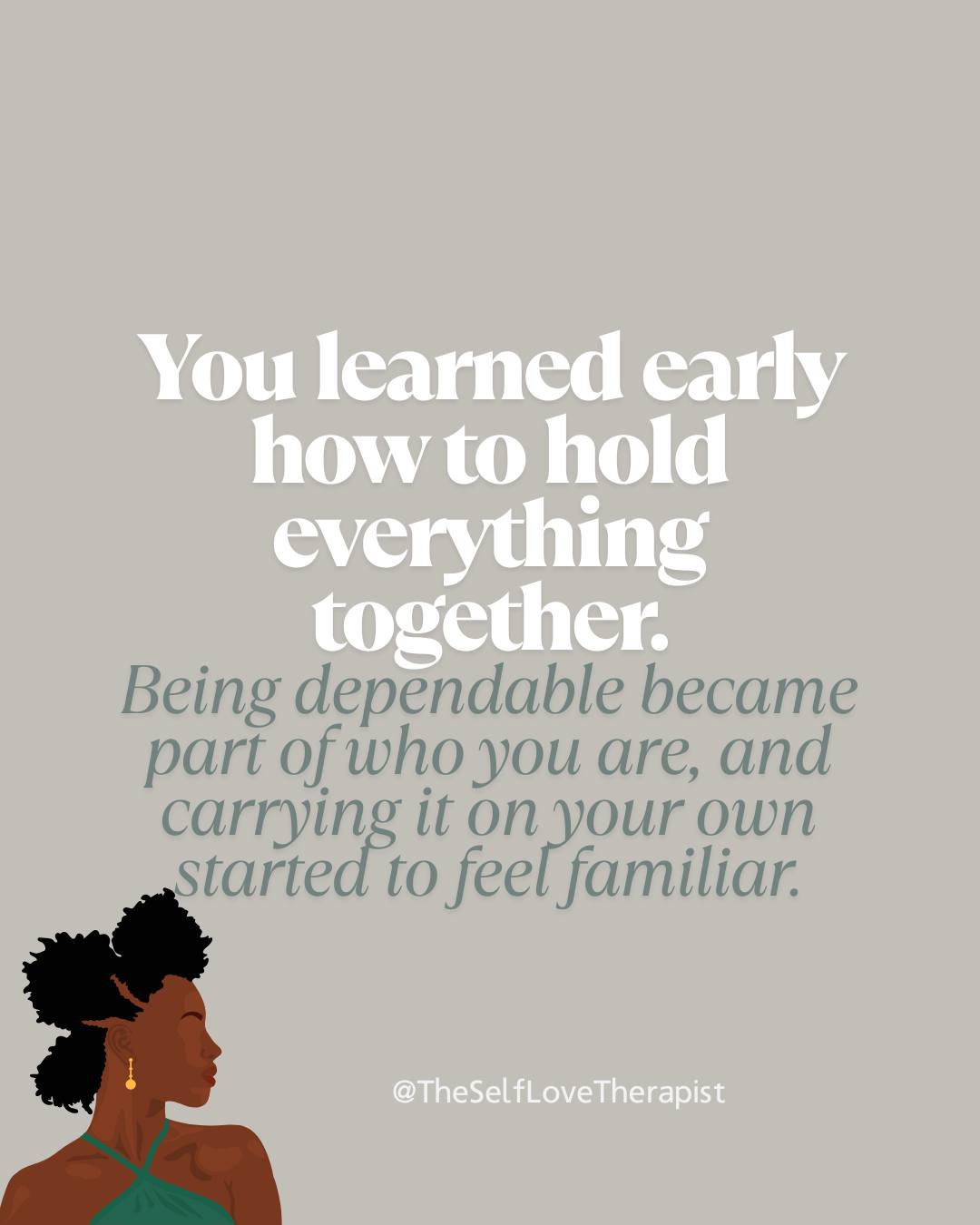 Can we talk about something that doesn't get named enough?
For a lot of people, strength was never really a choice. It was just what the situation needed from you, often before you were old enough to question whether that was fair. In families shaped by instability, migration, racism, or emotional absence, somebody had to keep things steady. And that somebody was often you.
Maybe you were the child who got praised for being so mature, so reliable, so easy. And somewhere along the way, that stopped feeling like a compliment and started feeling like just who you were. The role settled into your body. You reach for self-reliance before it even occurs to you that asking for help was an option.
For Black women and other marginalised people, this doesn't stay in the family. It follows you everywhere. Competence gets admired. Endurance gets assumed. After a while, being supported can start to feel more exposing than relieving, which is a genuinely lonely place to be, even when your life looks completely fine from the outside.
Hyper-independence made sense. It protected you. And it has probably also cost you something along the way, a depth of connection you are still quietly longing for.
In therapy, we slow down and look at where this began and what it has been quietly taking from you, alongside what it protected. Gradually, with enough safety, connection becomes something your nervous system can move toward without bracing for disappointment.
You deserve relationships where care moves in both directions.
What would it feel like to let someone show up for you in a small, steady way? 💛
#HealingFromHyperIndependence #BlackWomenHealing #RelationalTherapy #SystemicHealing #TherapyForBlackWomen #EmotionalHealing #RestIsResistance #SelfCompassion #BreakingCycles #TheSelfLoveTherapist